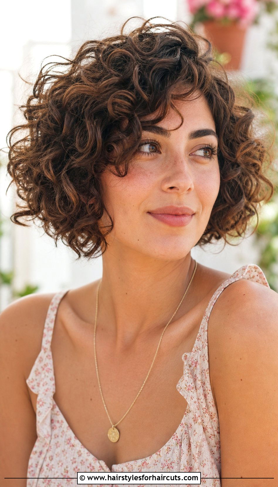 Short Layered Curly Bob Haircut - 25 haircuts for curly fine hair - 25 haircuts for curly fine hair