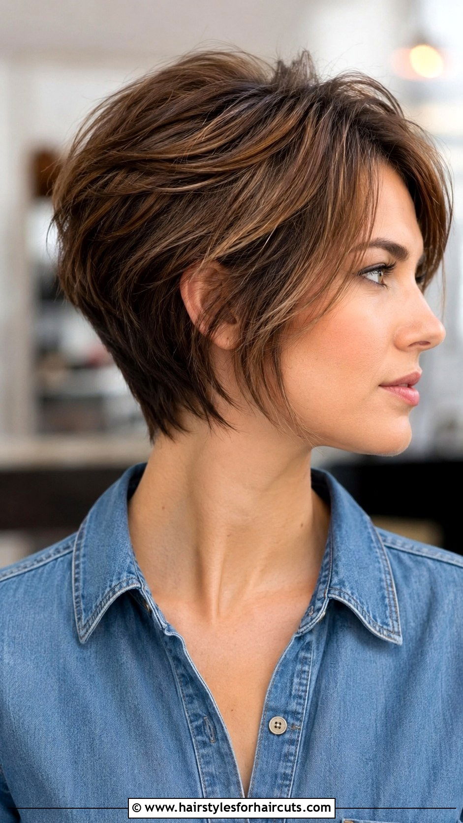 Short Layered Cut - 25 hairstyles to hide thinning hair - 25 hairstyles to hide thinning hair