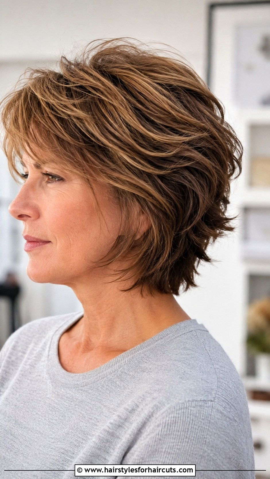 Short Layered Cut - 25 short haircuts for ladies over 50 - 25 short haircuts for ladies over 50