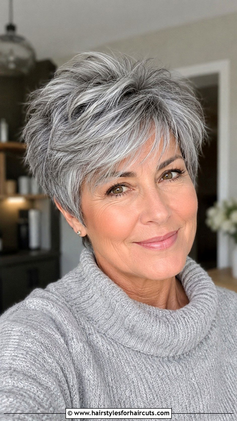 Short Layered Grey Hair - 25 going grey hairstyles - 25 going grey hairstyles