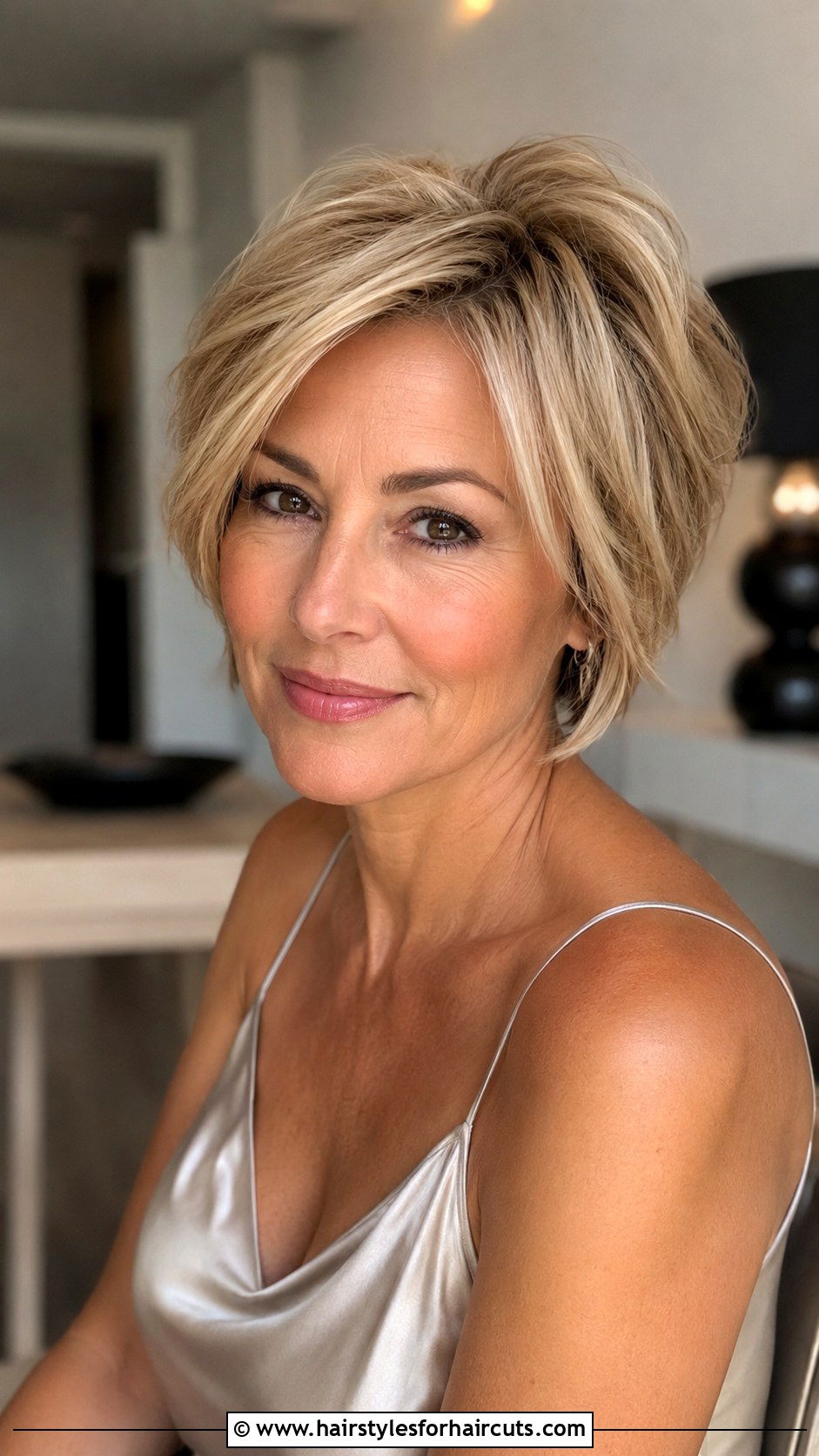 Short Layered Haircut - 25 haircuts for women over 40 - 25 haircuts for women over 40