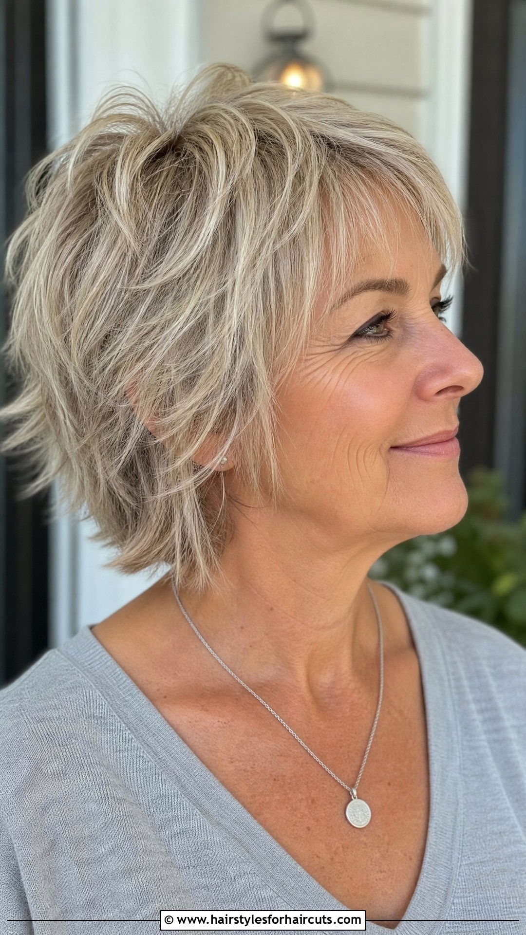 Short Layered Razor Cut - 25 hairstyles for older women with thinning hair - 25 hairstyles for older women with thinning hair
