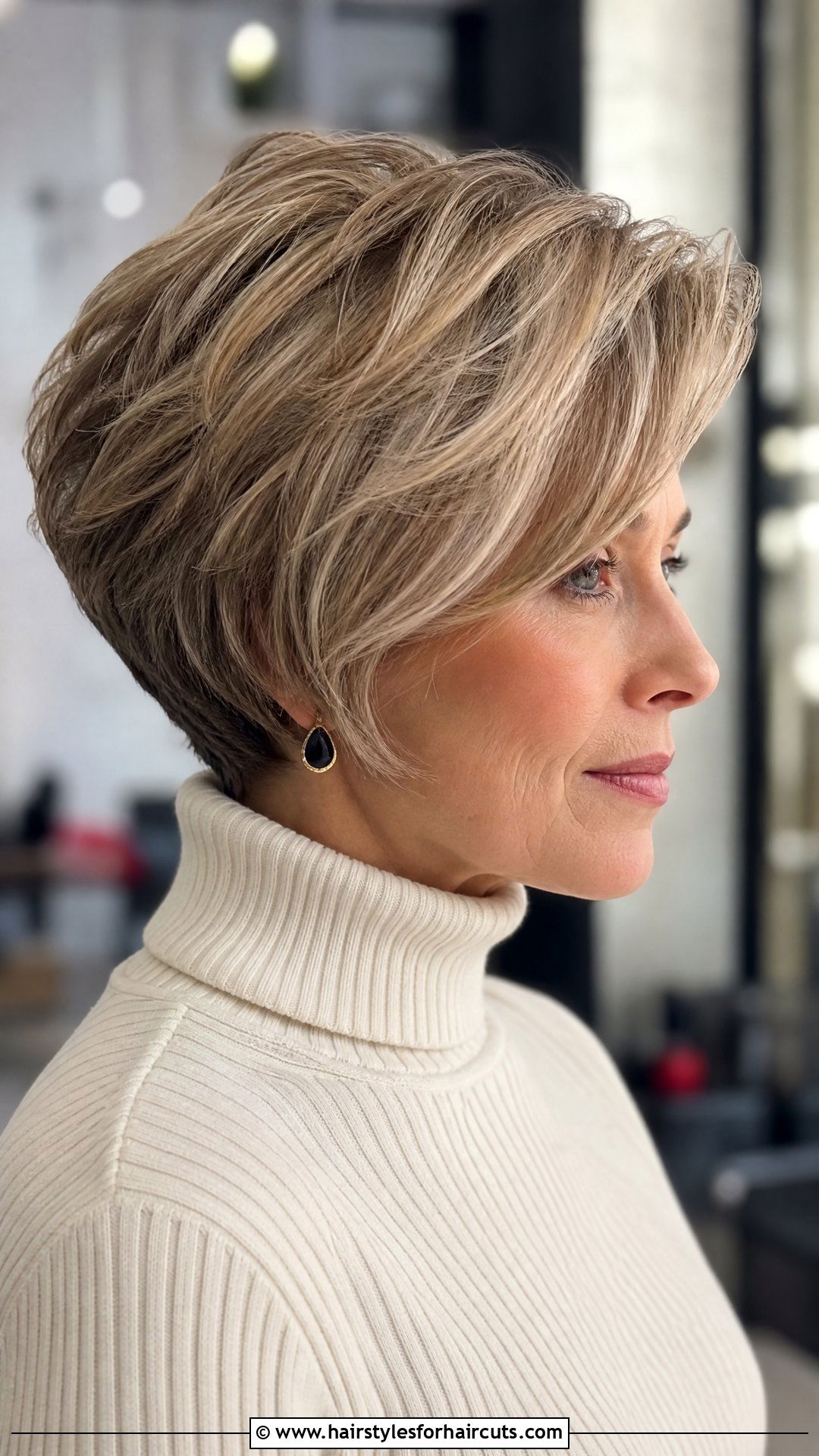 Short Layered Wedge Cut - 25 edgy funky hairstyles for medium length hair - 25 edgy funky hairstyles for medium length hair