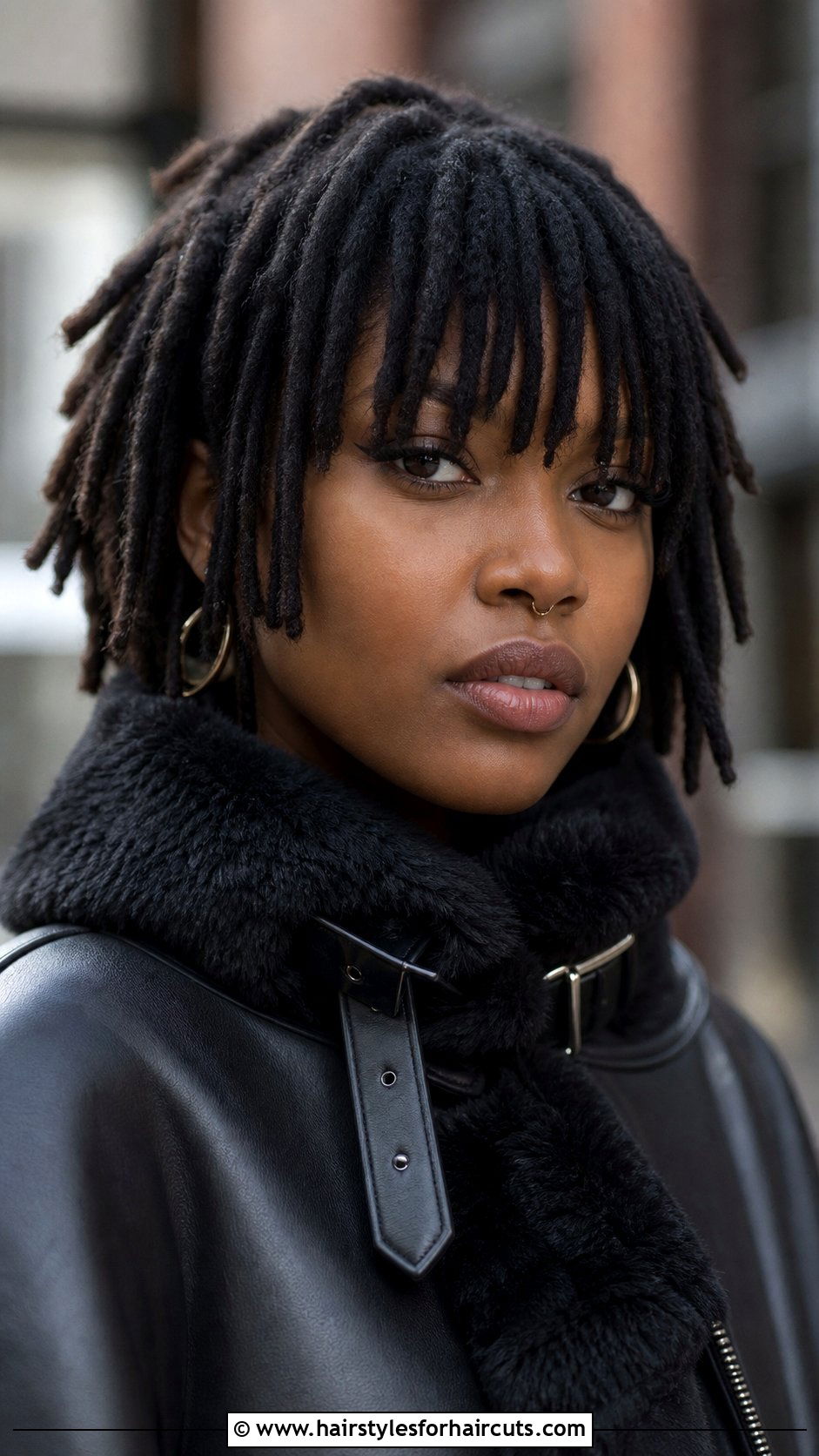 Short Locs With Bangs - 25 loc hairstyles for short hair - 25 loc hairstyles for short hair