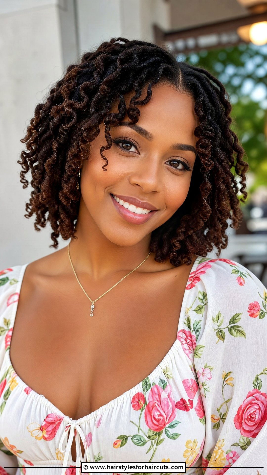 Short Locs With Curls - 25 hairstyles for short locs - 25 hairstyles for short locs