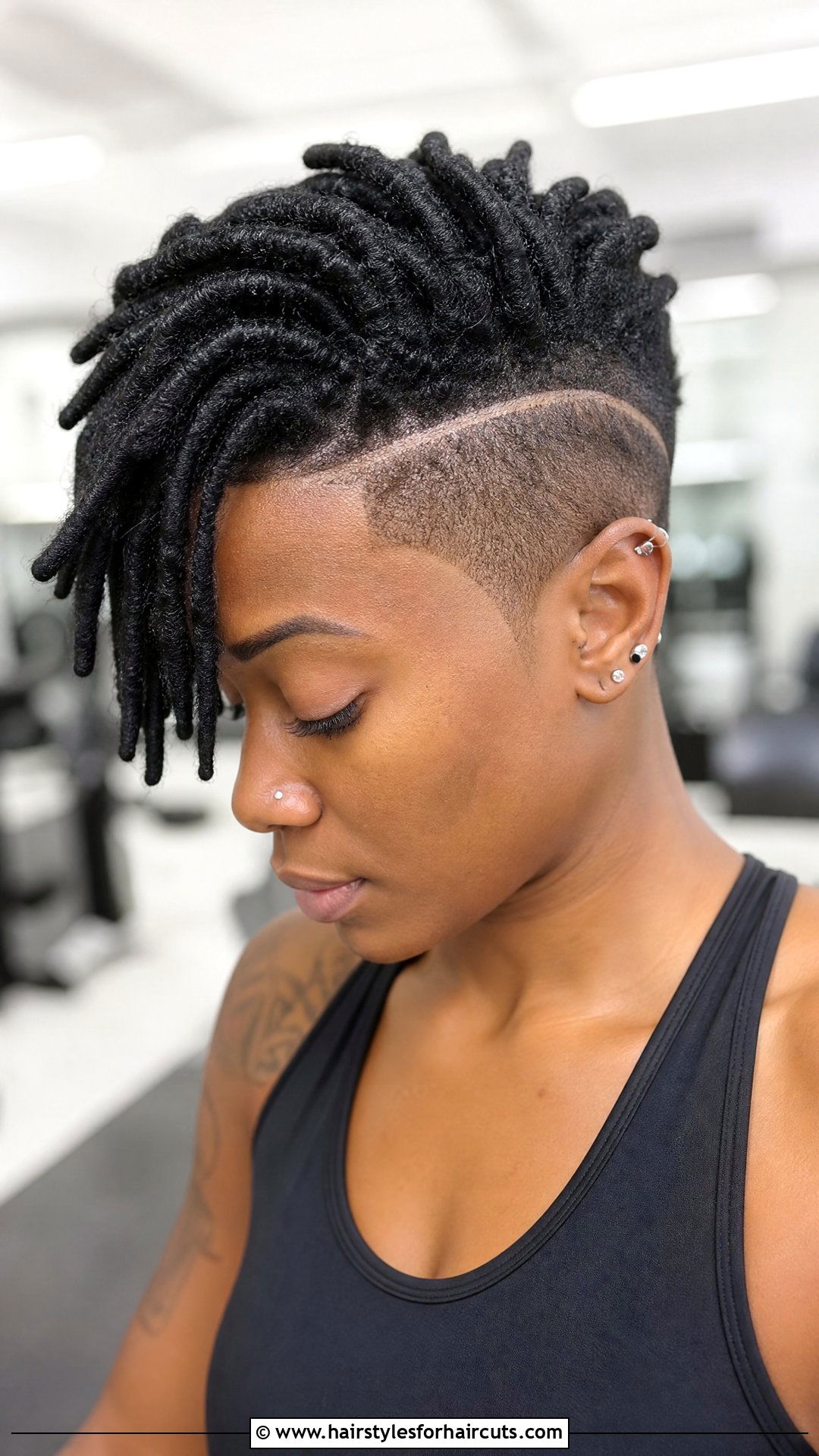 Short Locs With Undercut - 25 hairstyles for short locs - 25 hairstyles for short locs