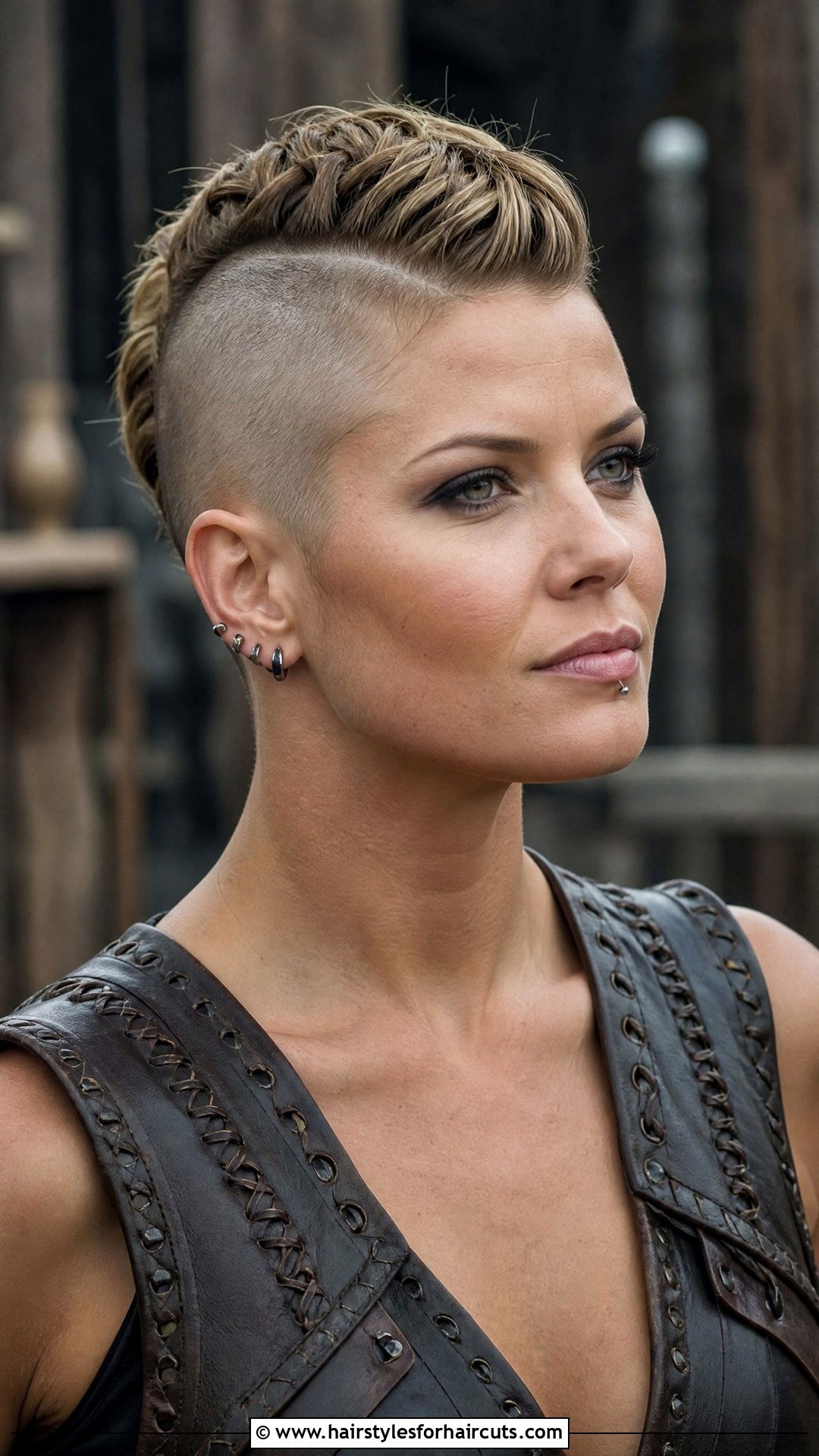 Short Mohawk Viking Undercut - 25 undercut female viking hairstyles for short hair - 25 undercut female viking hairstyles for short hair