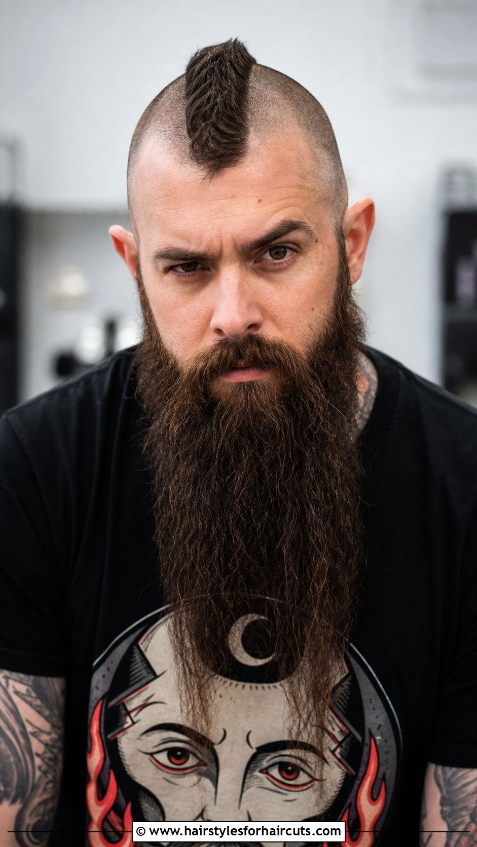 Short Mohawk With Long Beard - 25 long beard short hairstyles - 25 long beard short hairstyles