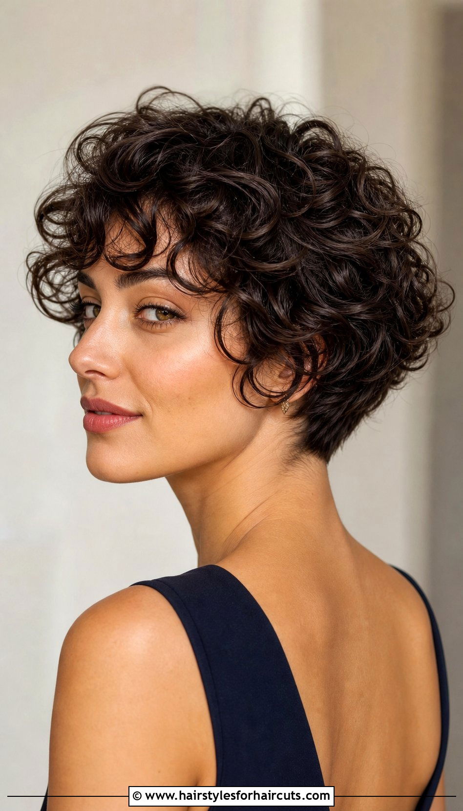 Short Nape Length Curly Haircut - 25 short haircuts for natural curly hair - 25 short haircuts for natural curly hair