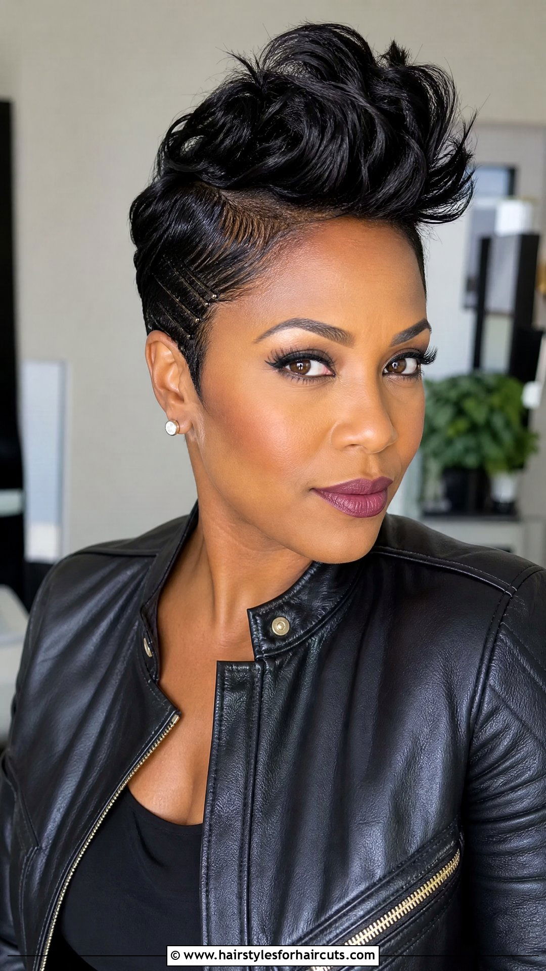 Short Natural Faux Hawk - 25 beginner easy natural hairstyles for short hair - 25 beginner easy natural hairstyles for short hair