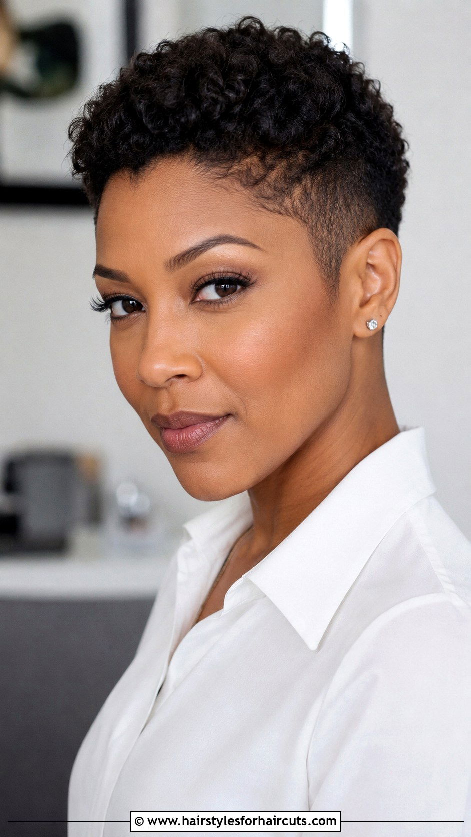 Short Natural Tapered Cut - 25 low maintenance hairstyles for black hair - 25 low maintenance hairstyles for black hair