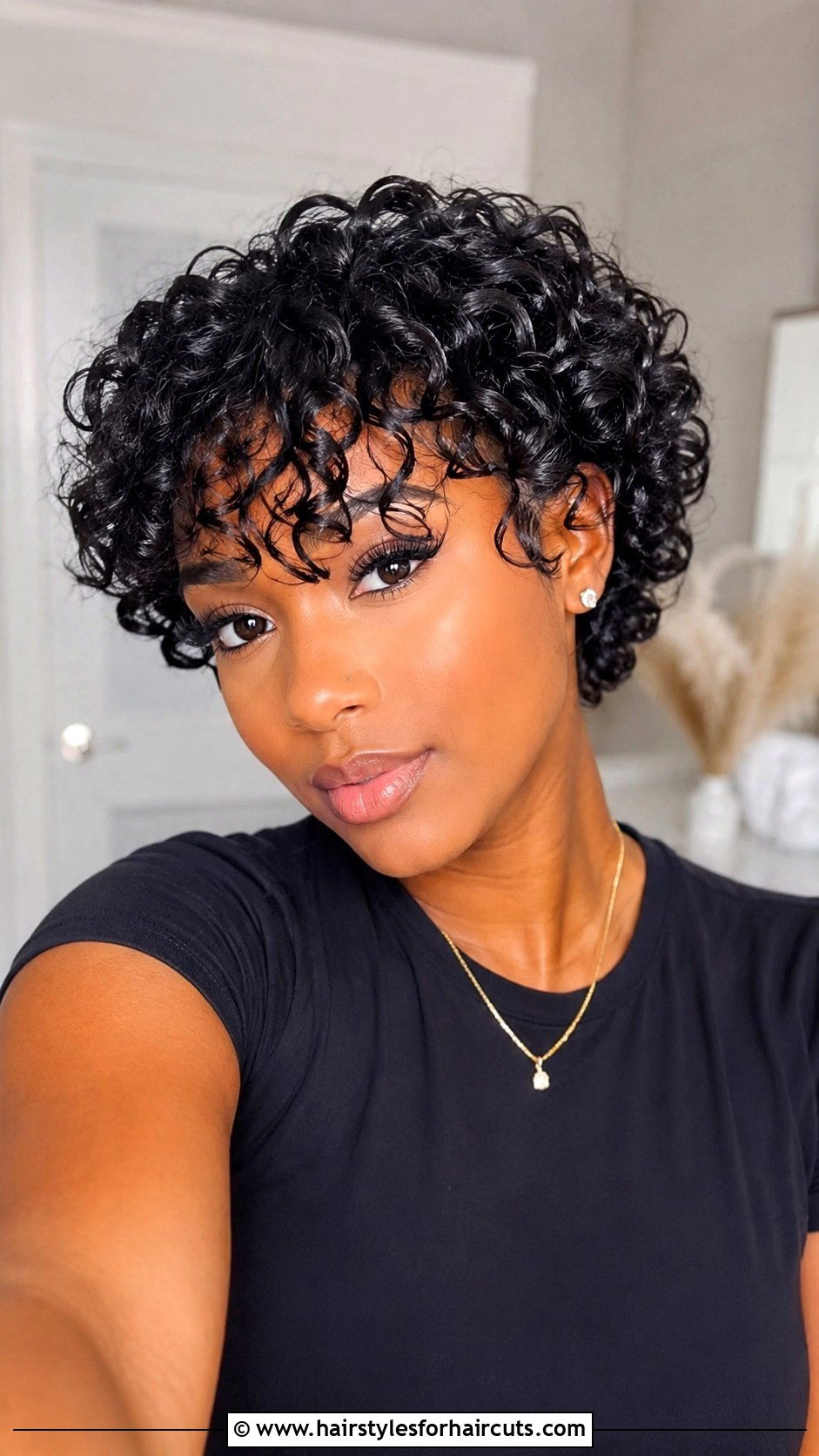 Short Perm With Bangs - 25 short perm hairstyles for black hair - 25 short perm hairstyles for black hair