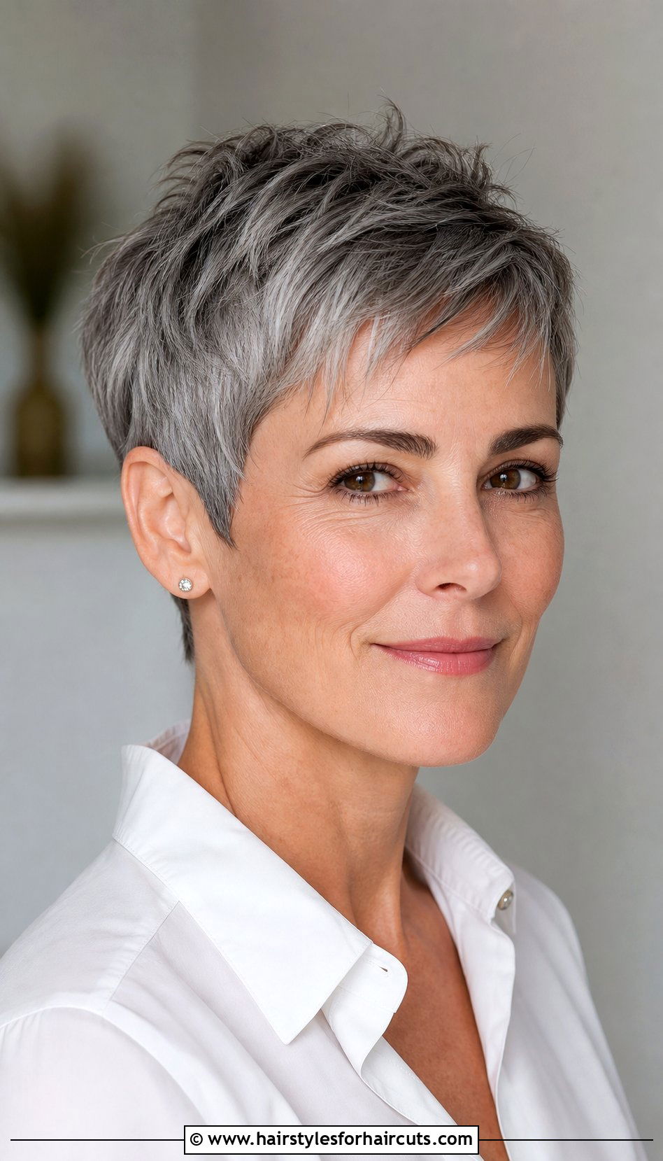 Short Pixie Cut For Grey Hair - 25 hairstyles for grey hair over 70 - 25 hairstyles for grey hair over 70