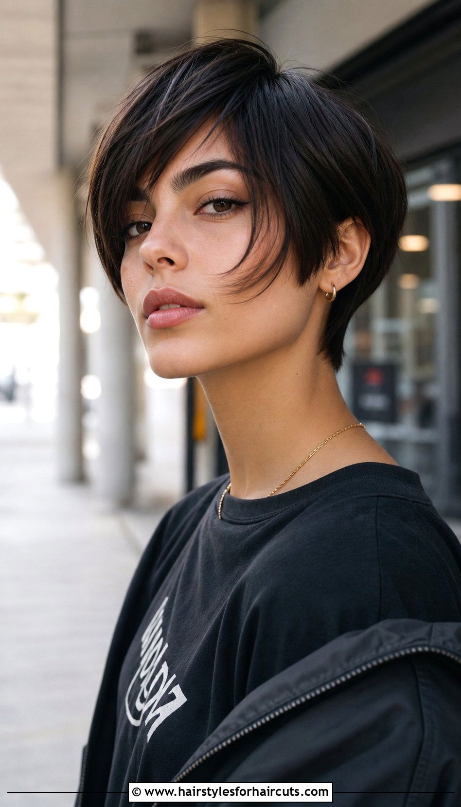 Short Pixie Cut With Long Bangs - 25 japan hairstyles girl - 25 japan hairstyles girl