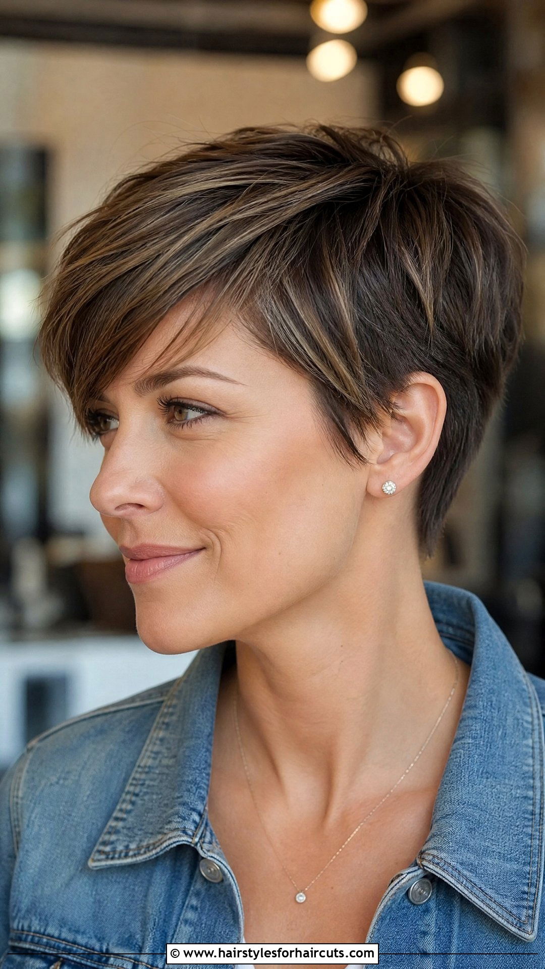 Short Pixie Cut With Subtle Lowlights - 25 low light hairstyles - 25 low light hairstyles