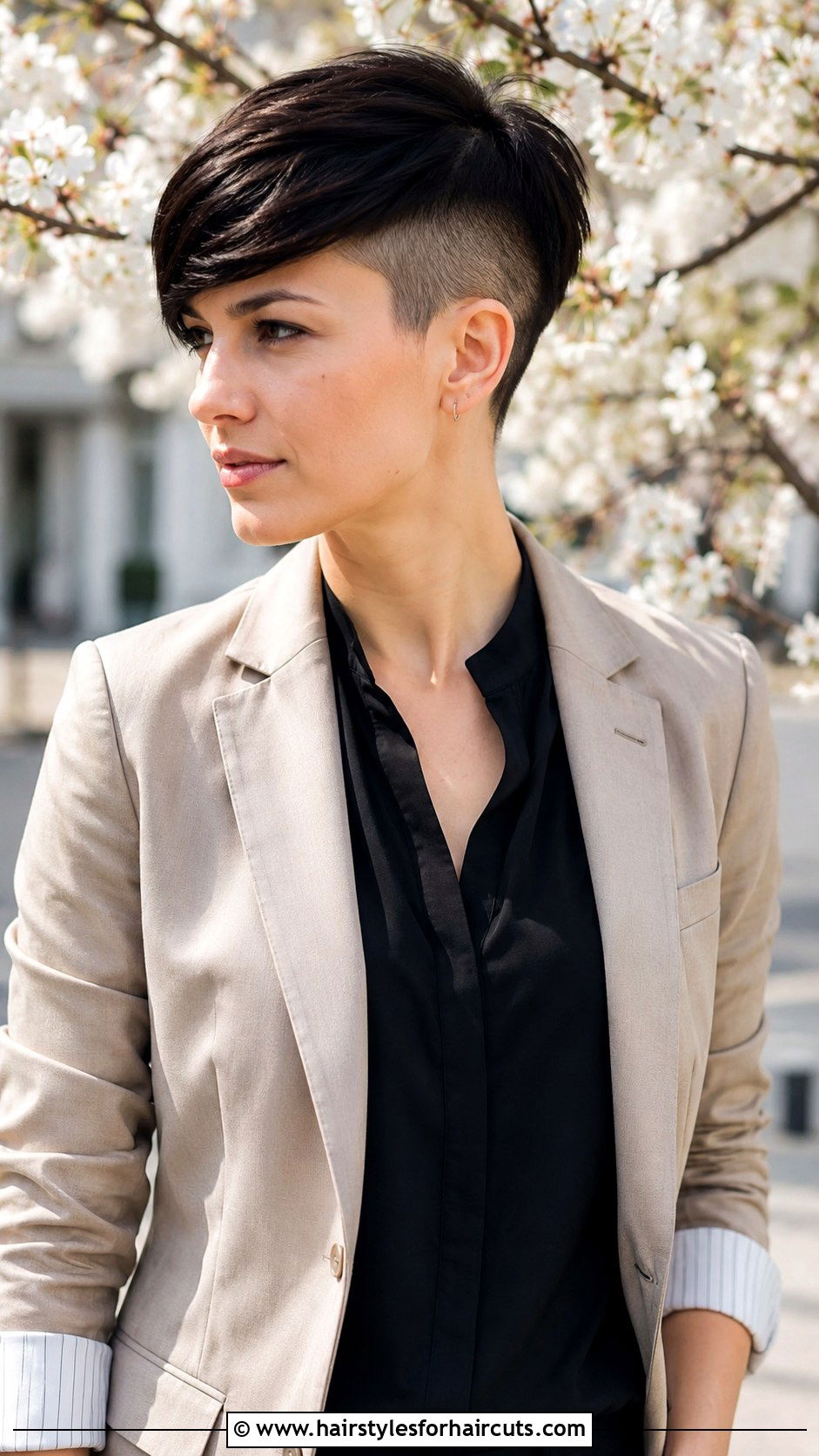 Short Pixie Cut With Undercut - 25 androgynous haircuts for straight hair - 25 androgynous haircuts for straight hair