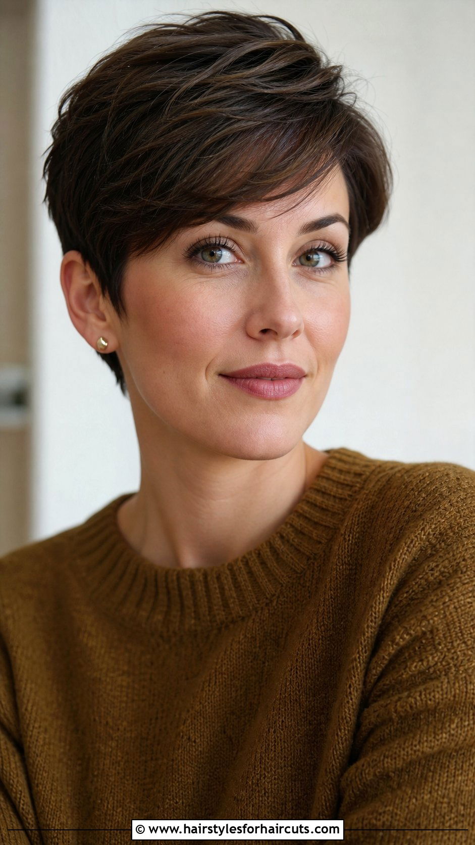 Short Pixie With Side Swept Bangs - 25 hairstyles for hair that grows forward woman - 25 hairstyles for hair that grows forward woman