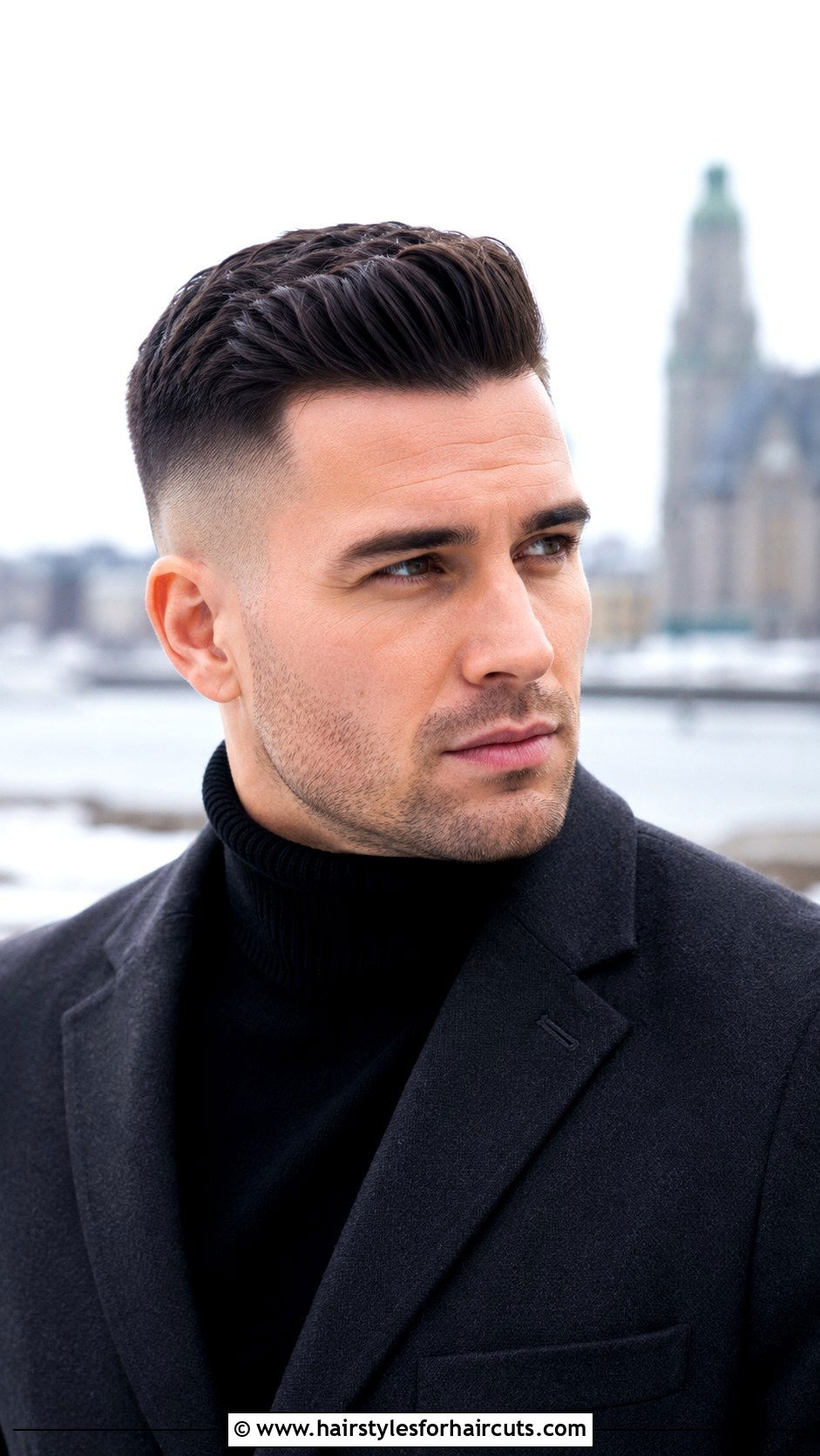 Short Pompadour Fade - 25 balding hairstyles for men - 25 balding hairstyles for men