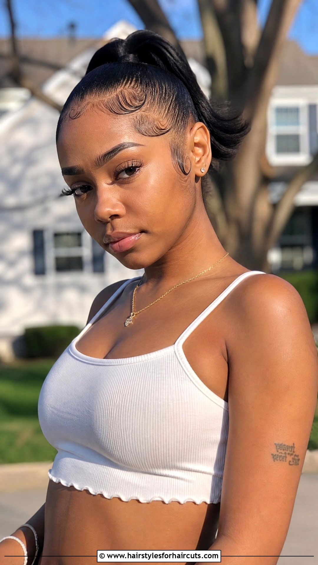 Short Ponytail With Baby Hairs - 25 short ponytail hairstyles for black hair - 25 short ponytail hairstyles for black hair