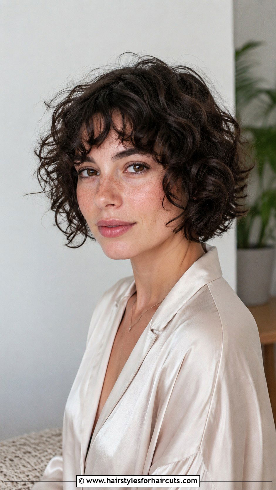Short Razor Cut Curly Bob - 25 short curly hairstyles for thinning hair - 25 short curly hairstyles for thinning hair