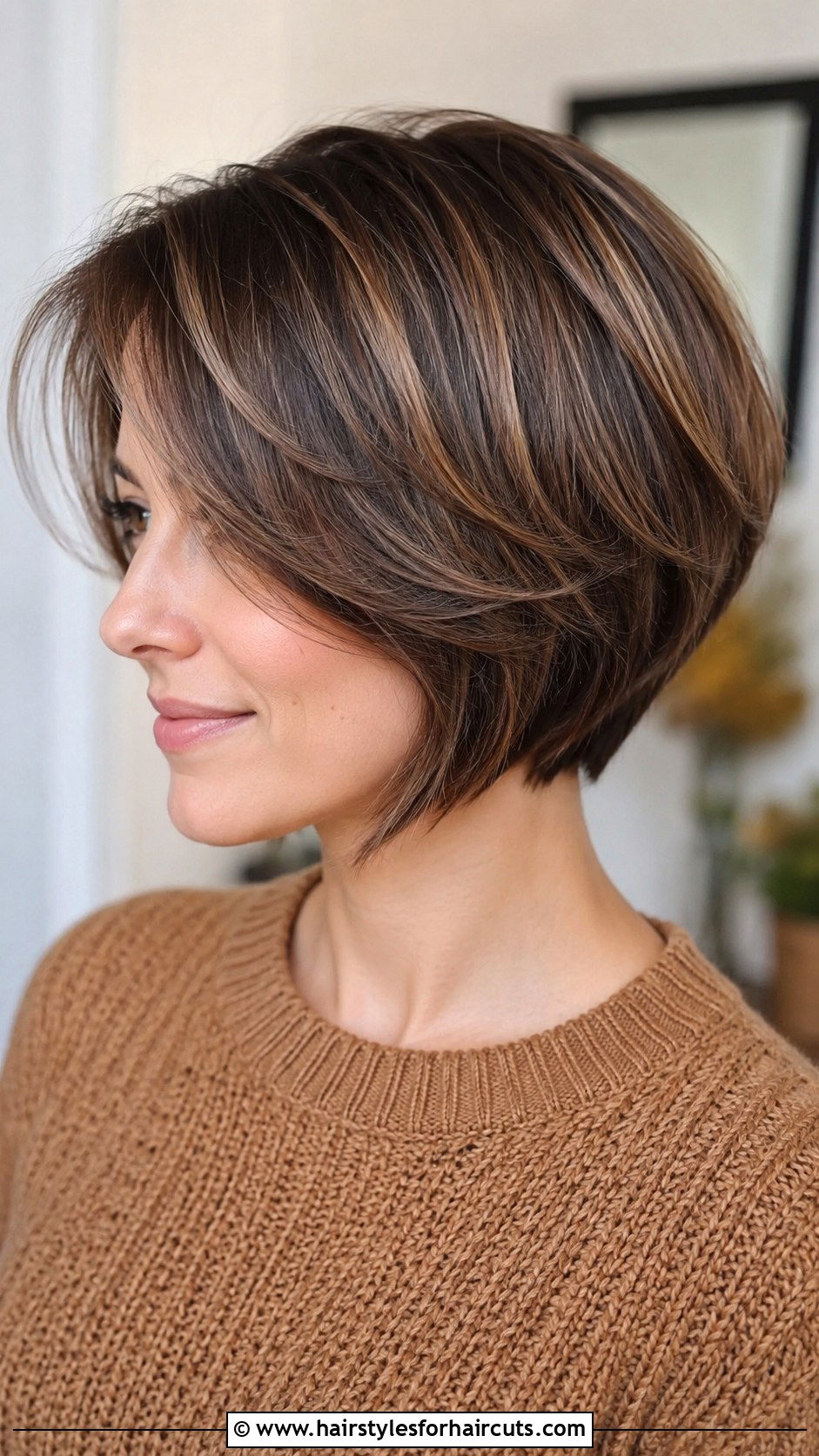 Short Round Layers With Bangs - 25 round layers haircuts short hair - 25 round layers haircuts short hair