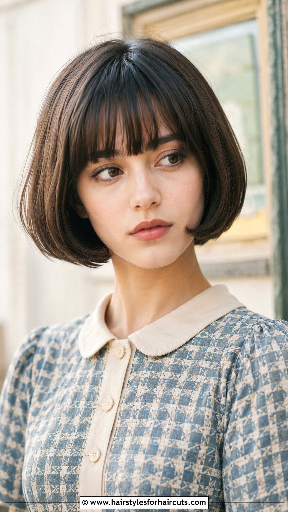 Short Rounded Bob With Bangs - 25 short hair with bangs haircuts - 25 short hair with bangs haircuts
