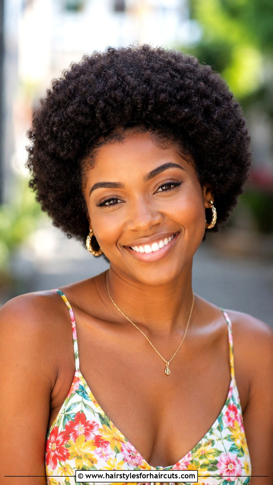 Short Rounded Curly Afro - 25 curly short hairstyles - 25 curly short hairstyles