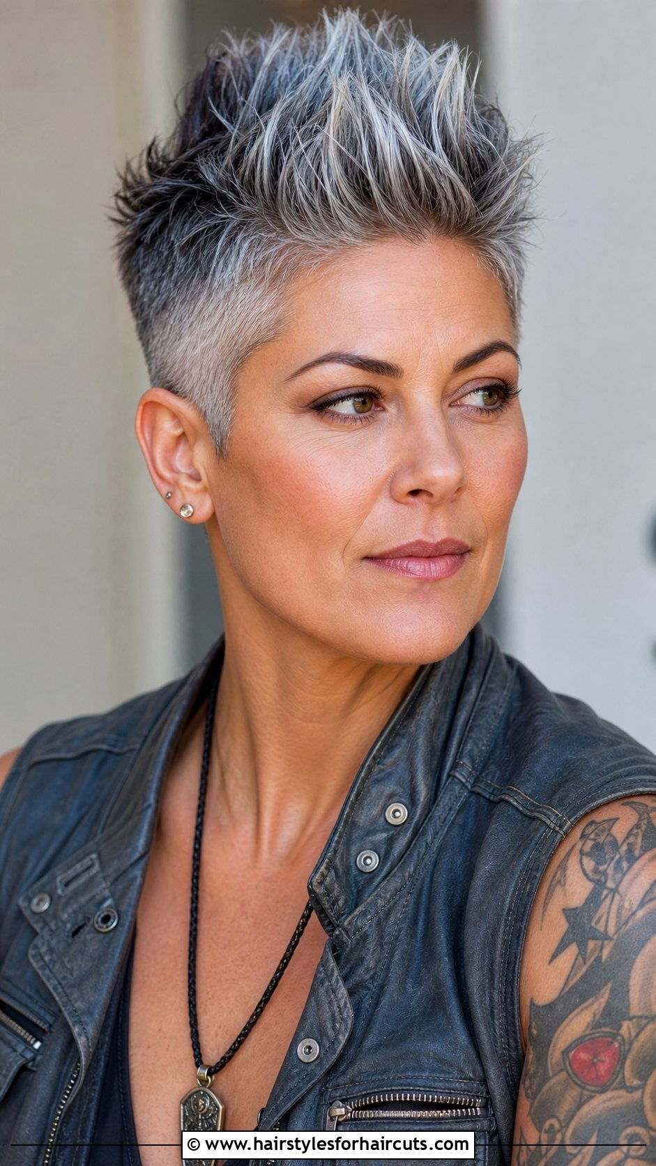 Short Salt And Pepper Spiky Cut - 25 short hairstyles for salt and pepper hair - 25 short hairstyles for salt and pepper hair