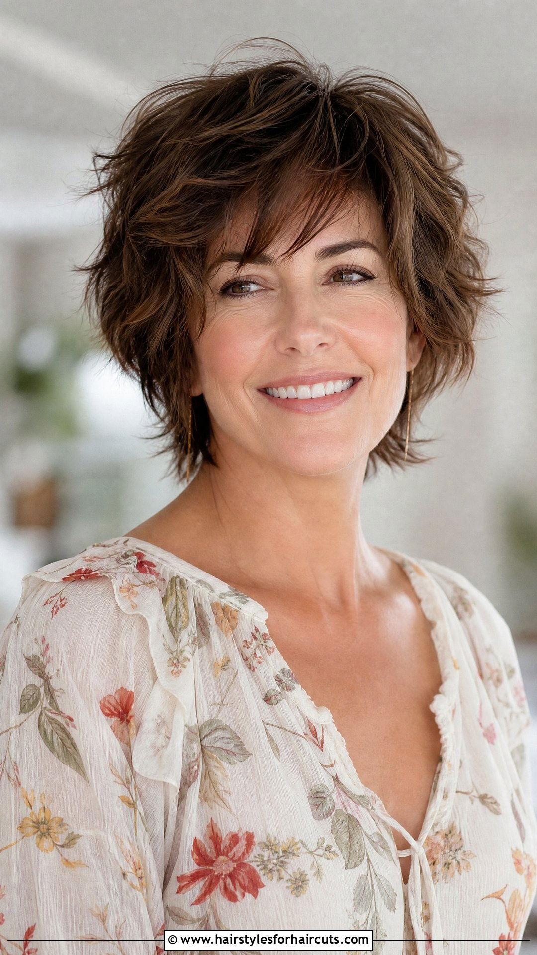 Short Shag With Feathered Layers - 25 short shaggy hairstyles for grey hair - 25 short shaggy hairstyles for grey hair