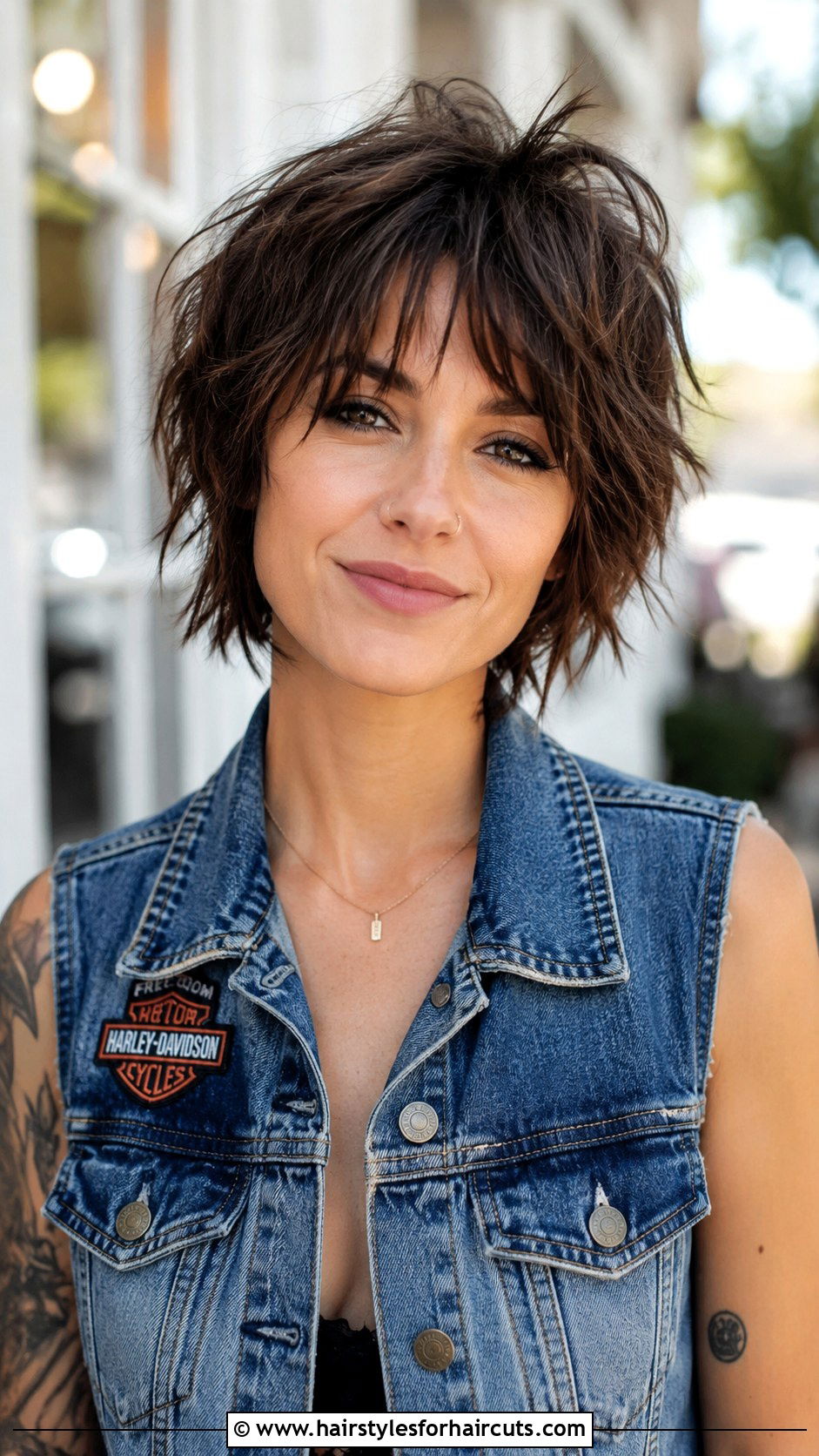 Short Shag - 25 best haircuts for fine hair women - 25 best haircuts for fine hair women