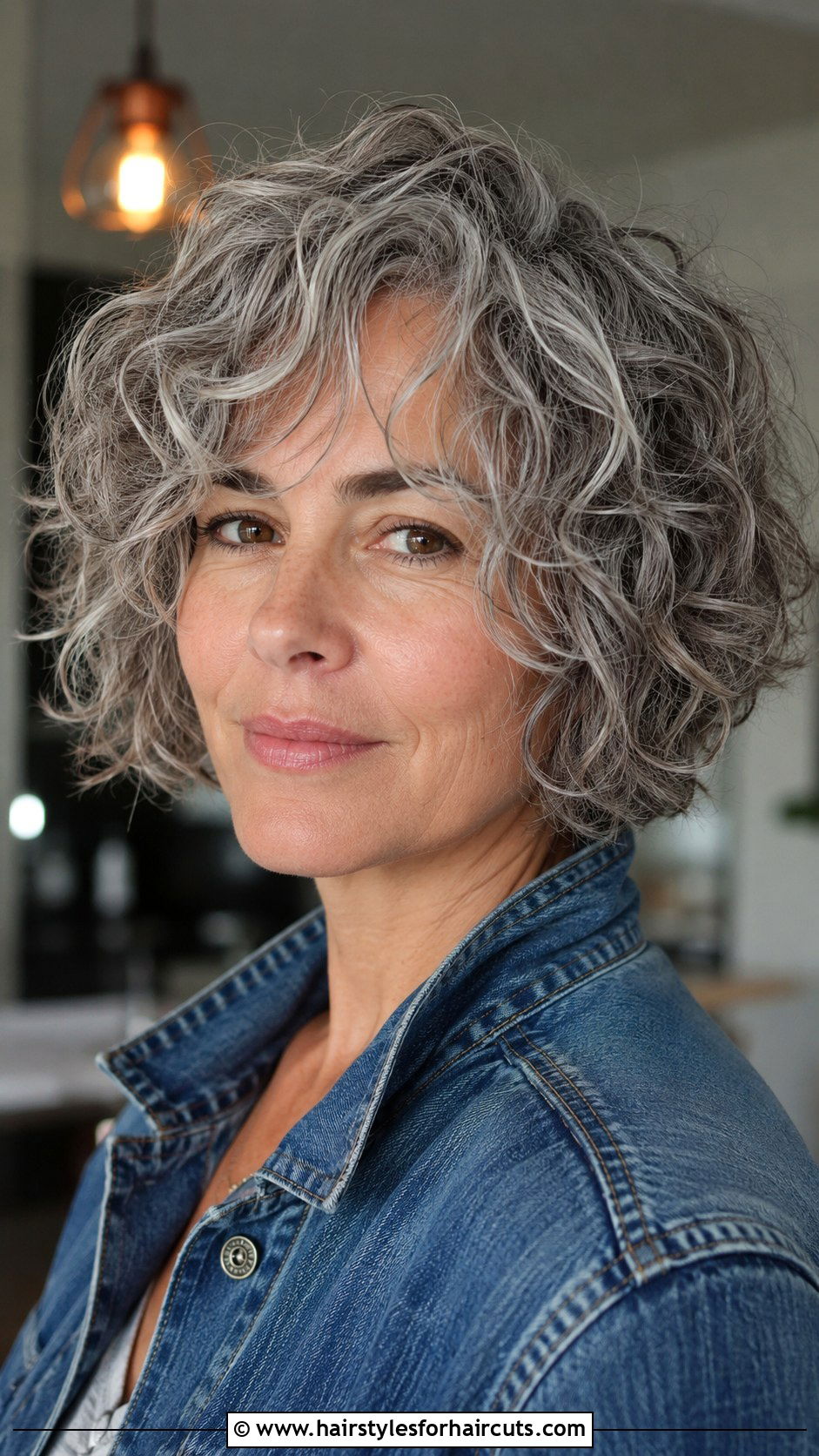 Short Shaggy Curly Bob - 25 choppy short curly hairstyles for grey hair - 25 choppy short curly hairstyles for grey hair