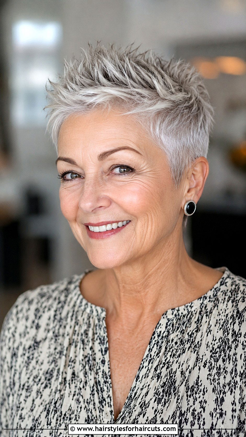 Short Spiky Pixie Cut - 25 haircuts for women over 65 - 25 haircuts for women over 65