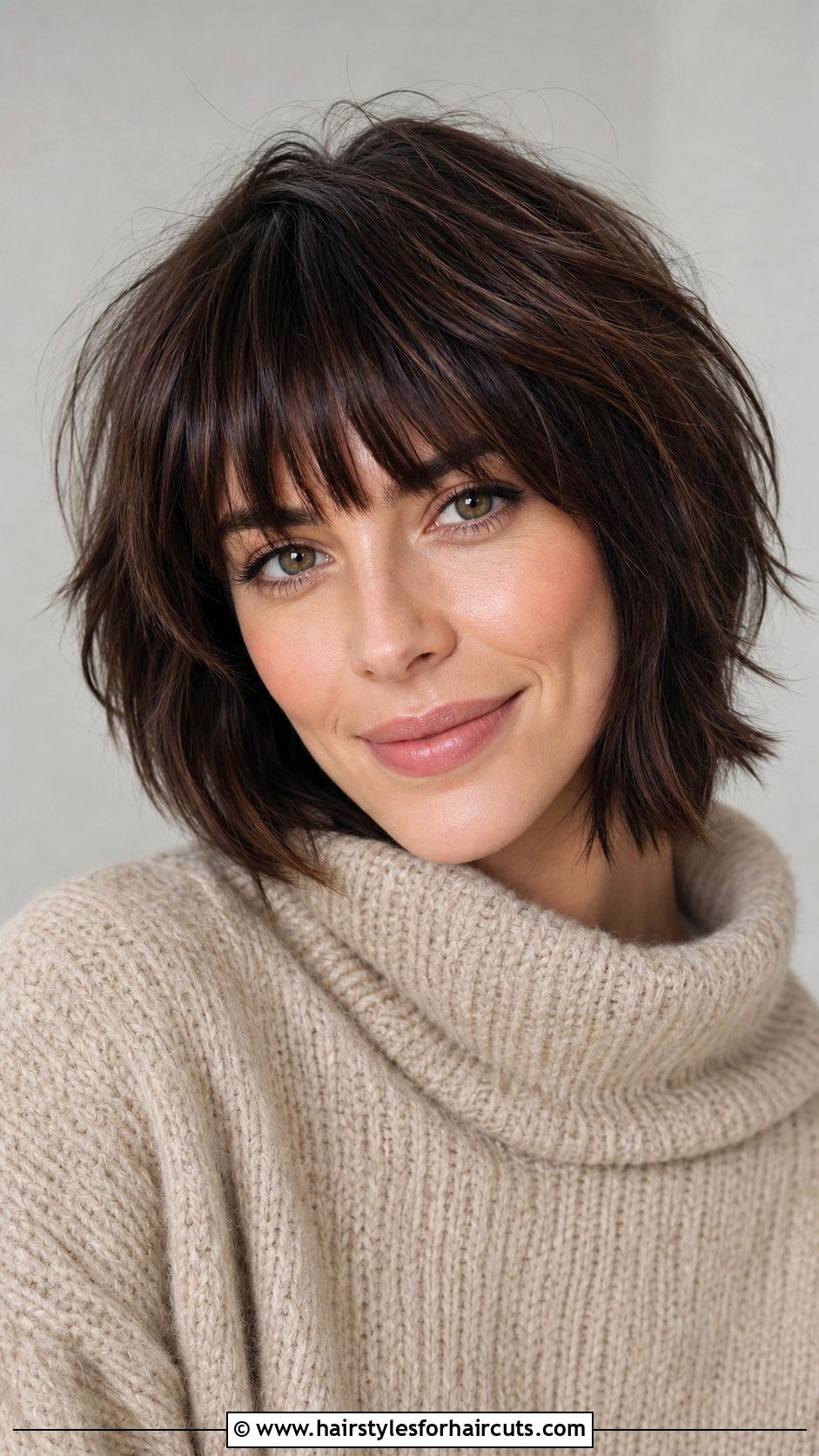 Short Step Cut With Fringe - 25 step cut hairstyles for short hair - 25 step cut hairstyles for short hair