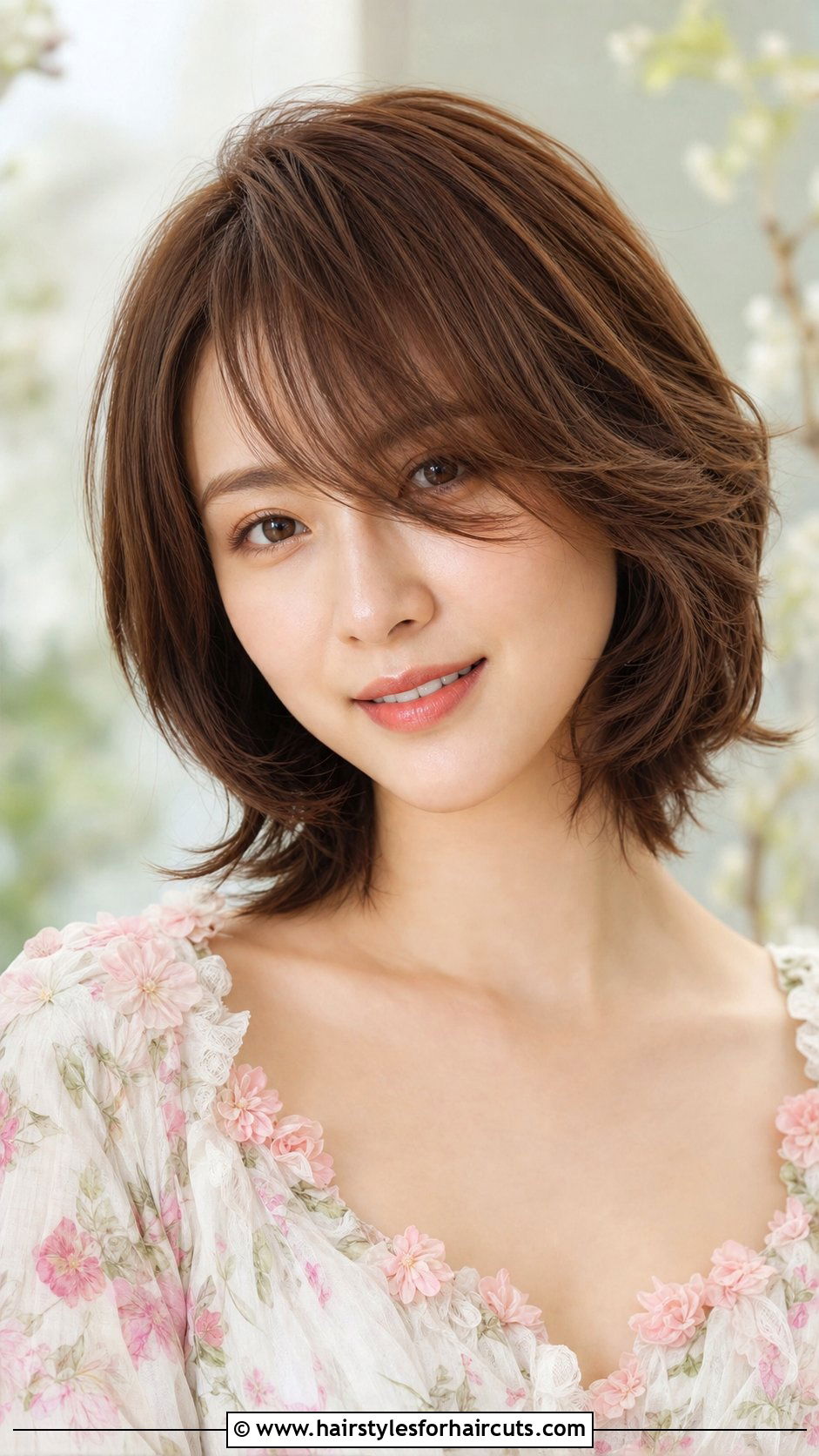Short Step Cut With Side Swept Bangs - 25 step cut hairstyles for short hair - 25 step cut hairstyles for short hair