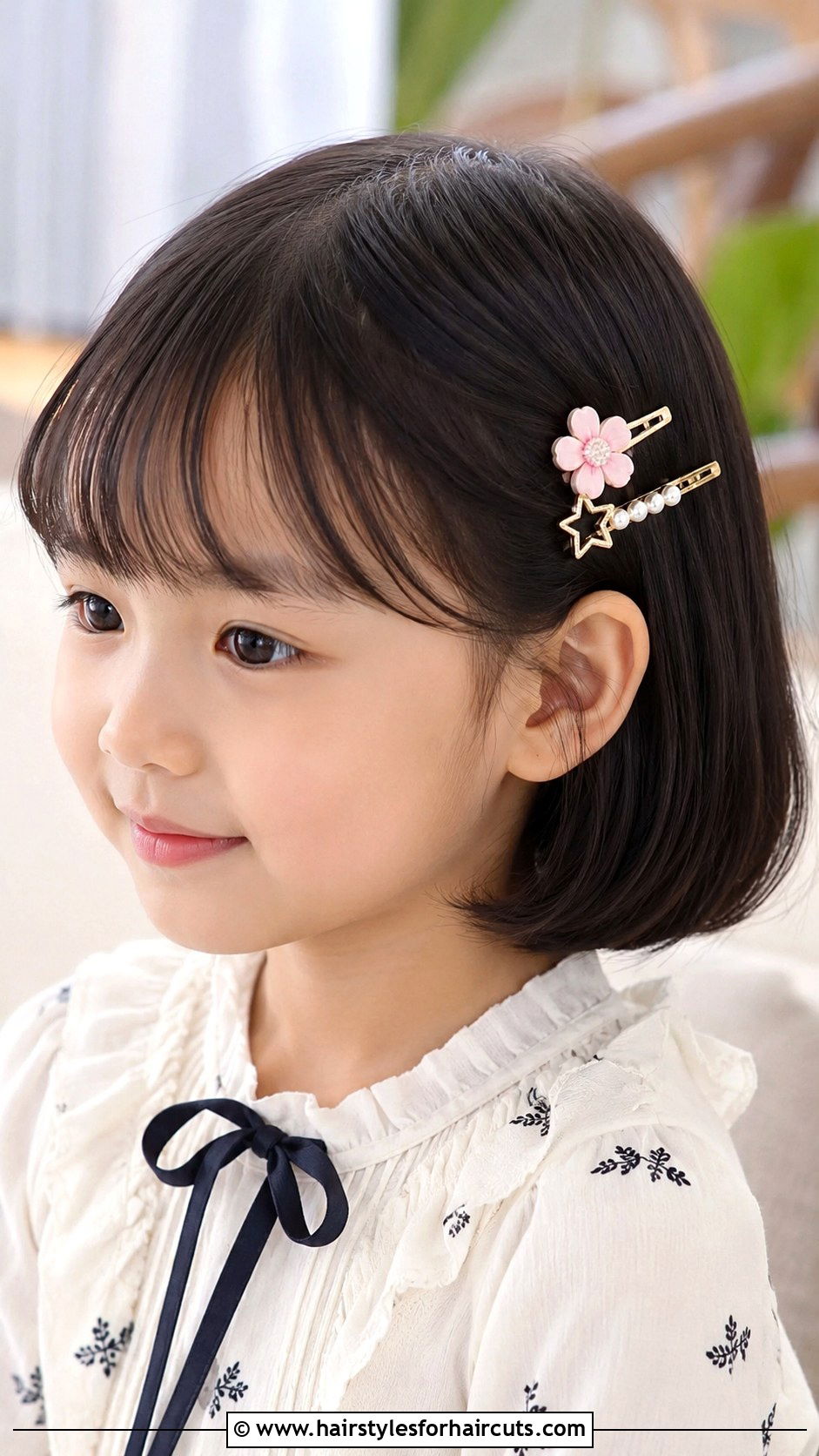 Short Straight Hair With Barrettes - 25 cute girls hairstyles for short hair - 25 cute girls hairstyles for short hair