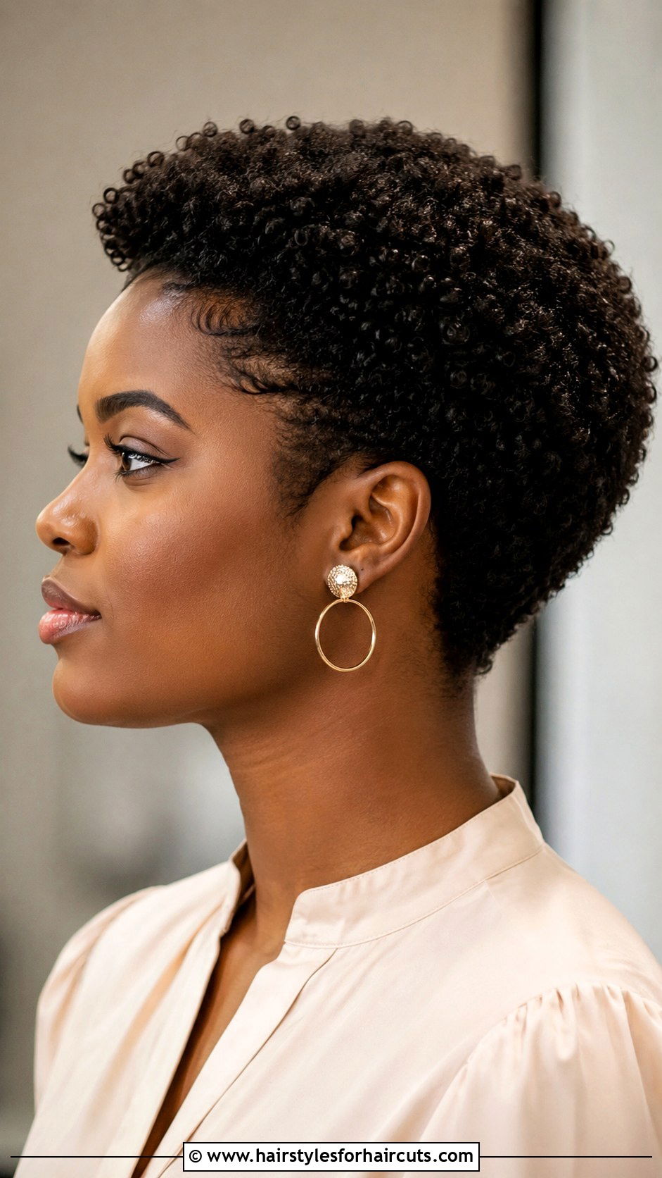 Short Tapered Curly Afro Hairstyle - 25 short hairstyles with curly hair - 25 short hairstyles with curly hair