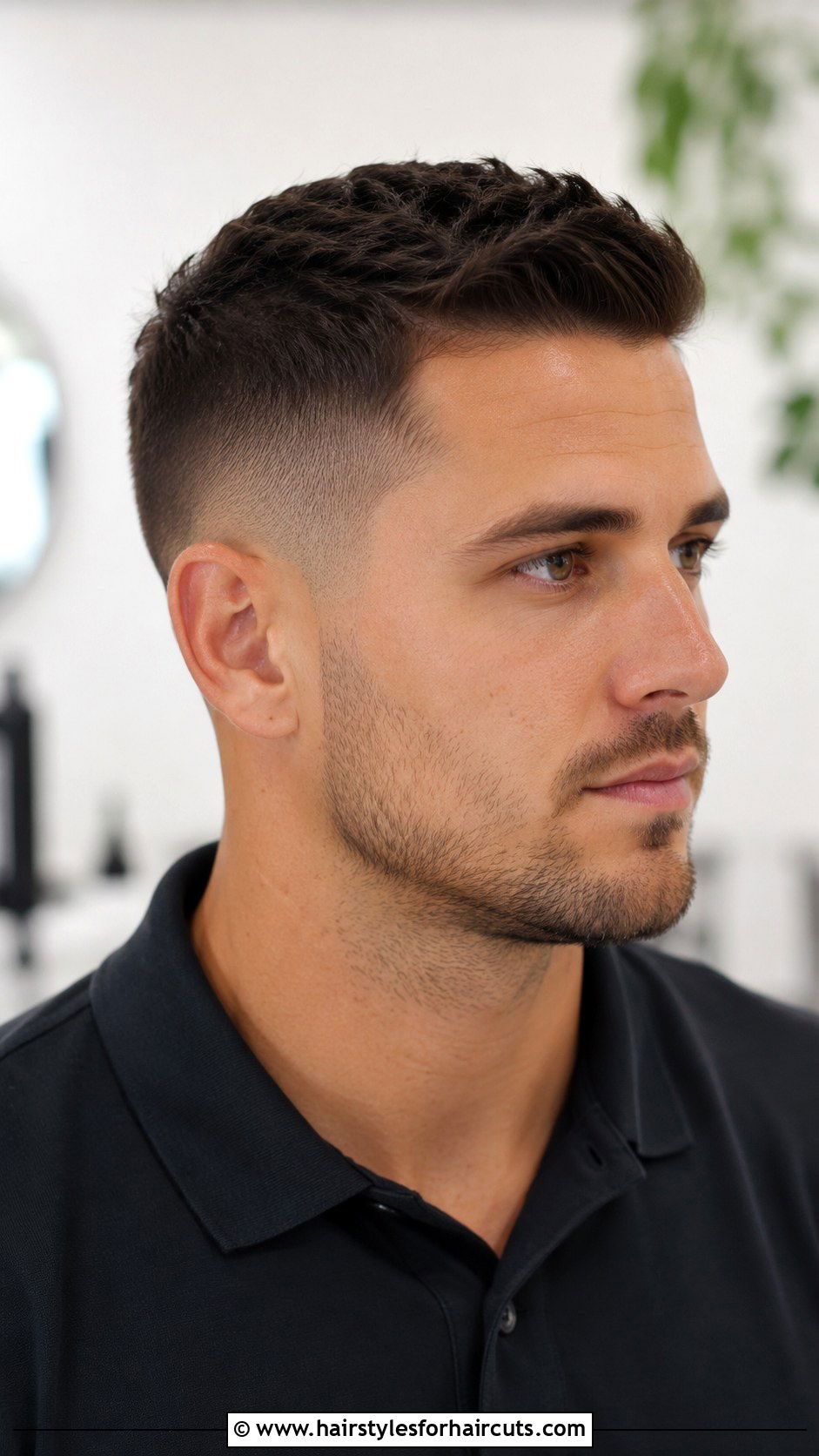 Short Tapered Cut - 25 best haircuts for widows peak - 25 best haircuts for widows peak
