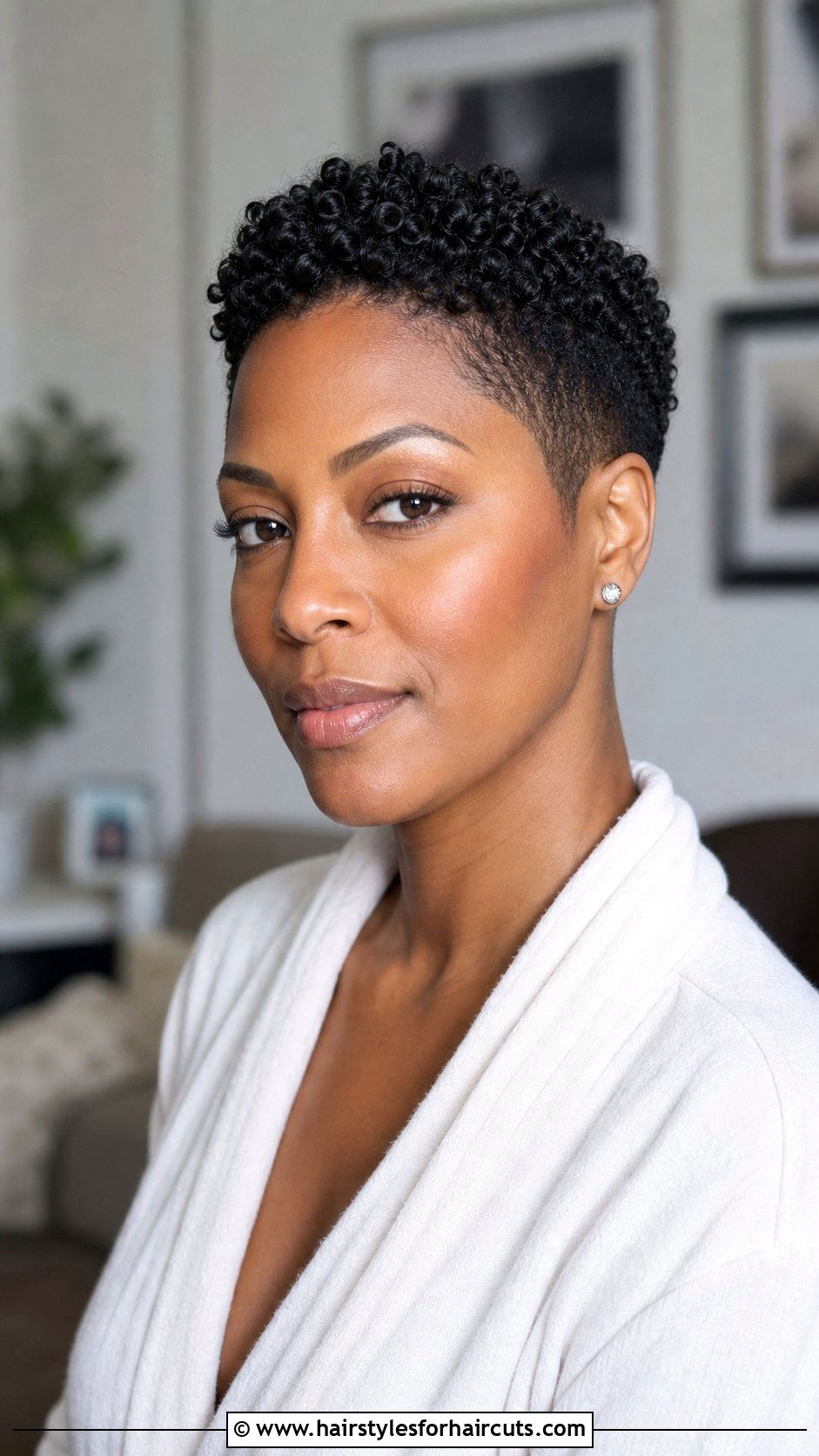 Short Tapered Haircut With Finger Coils - 25 short tapered haircuts for natural hair - 25 short tapered haircuts for natural hair