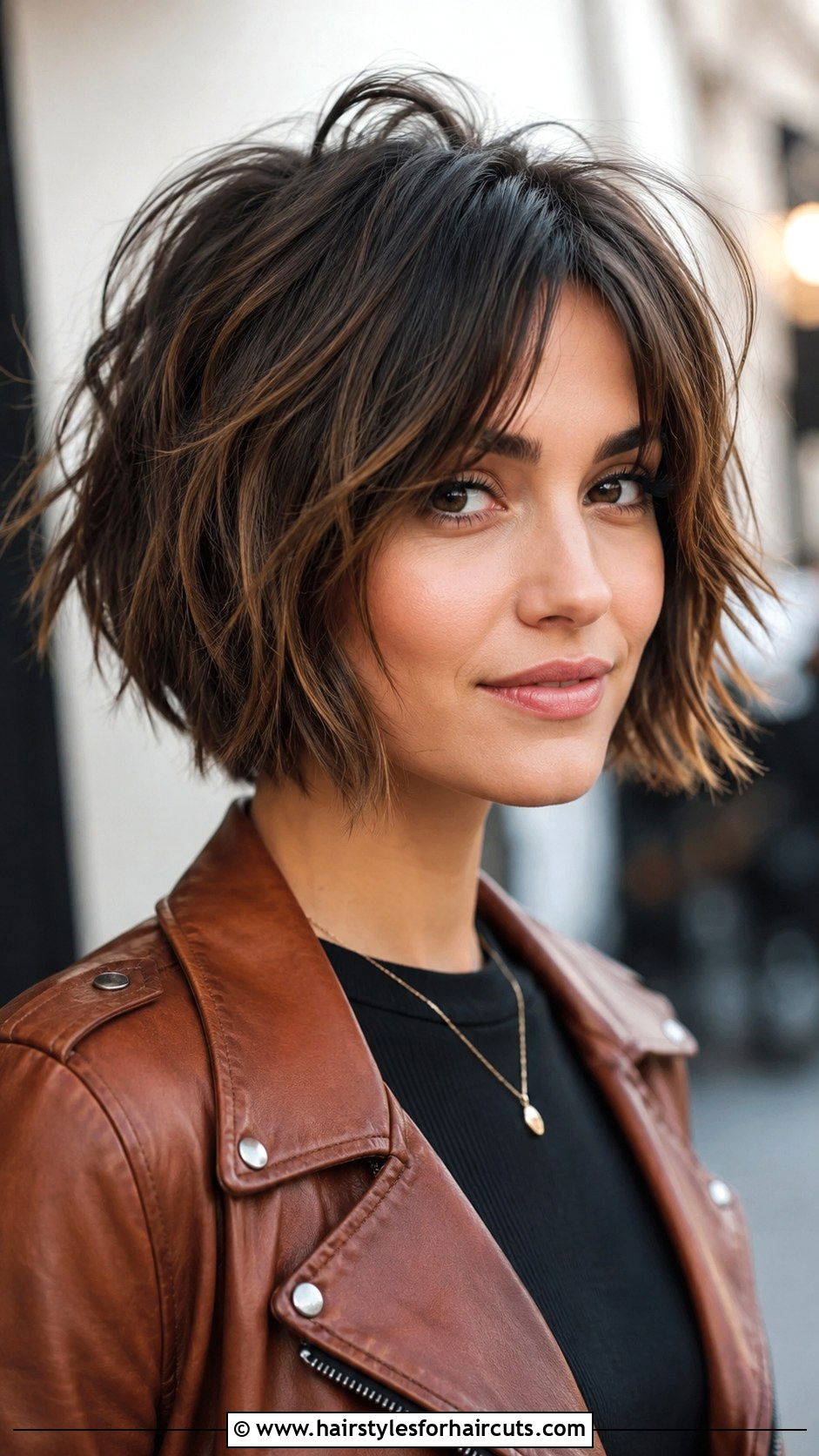 Short Textured Bob Haircut - 25 haircuts for triangle face - 25 haircuts for triangle face