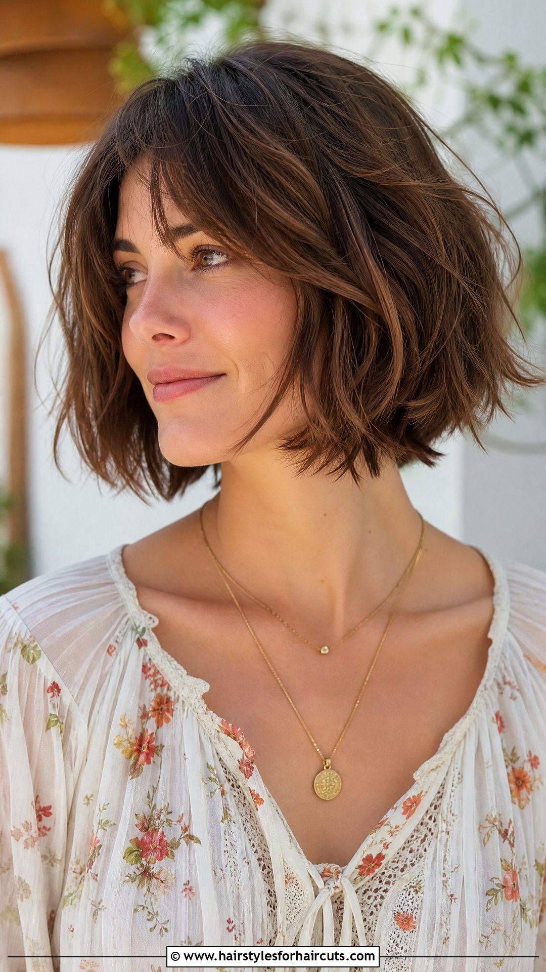 Short Textured Brown Bob - 25 short brown hairstyles - 25 short brown hairstyles
