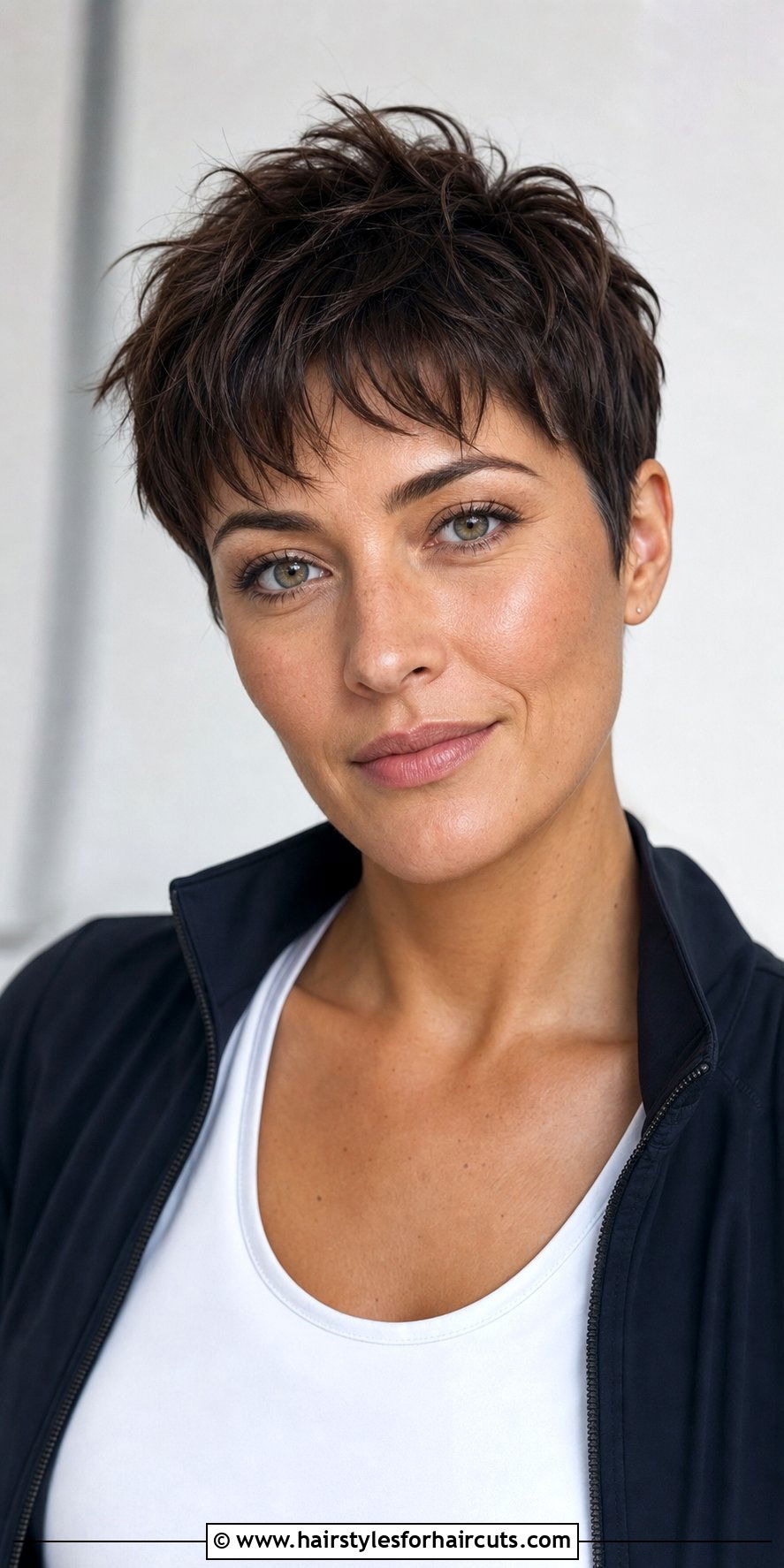Short Textured Cut With Bangs - 25 hairstyles with bangs and layers - 25 hairstyles with bangs and layers