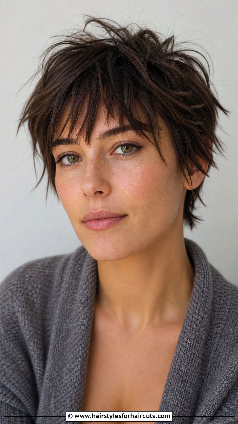 Short Textured Haircut With Long Bangs - 25 short haircuts with long bangs - 25 short haircuts with long bangs