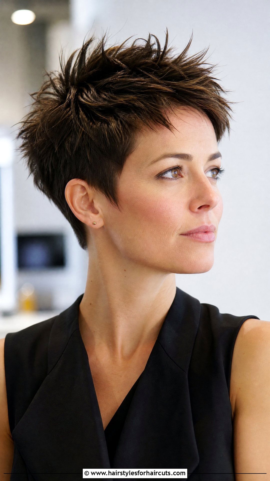 Short Textured Pixie Haircut - 25 hairstyles for heart shape face - 25 hairstyles for heart shape face