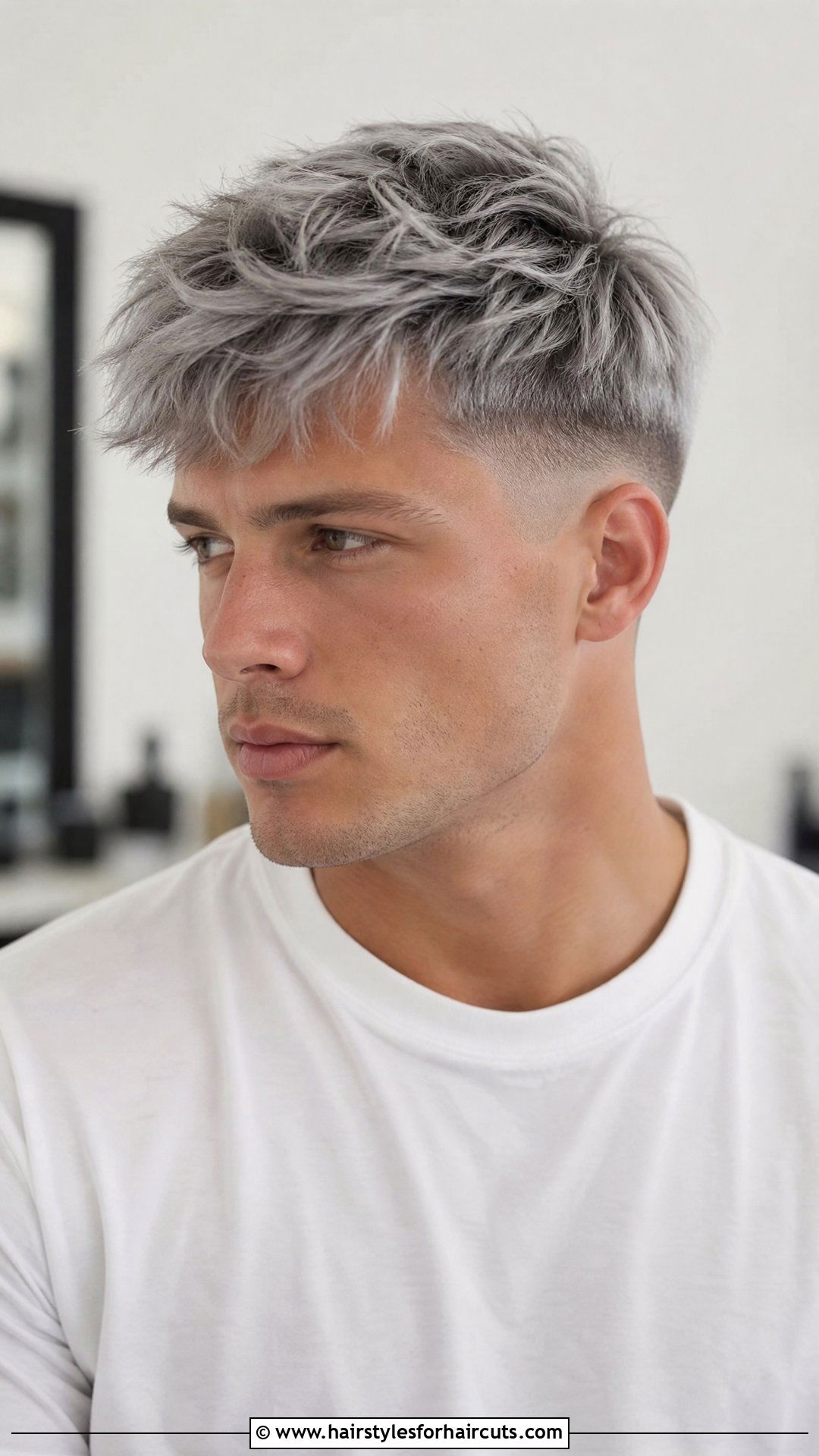 Short Textured Silver Crop - 25 silver fox hairstyles - 25 silver fox hairstyles