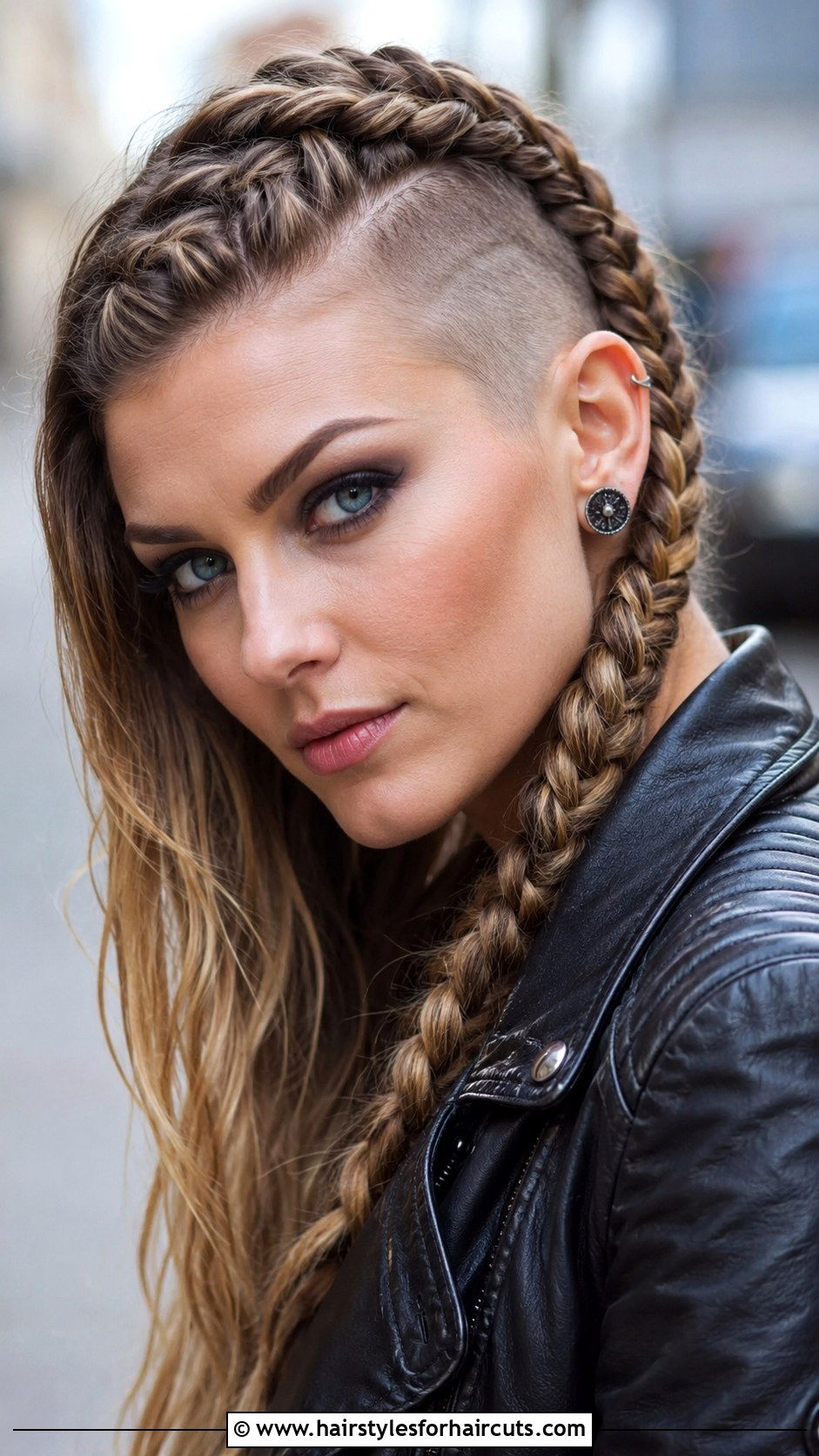 Short Viking Shaved Side Braid - 25 female viking hairstyles for short hair - 25 female viking hairstyles for short hair