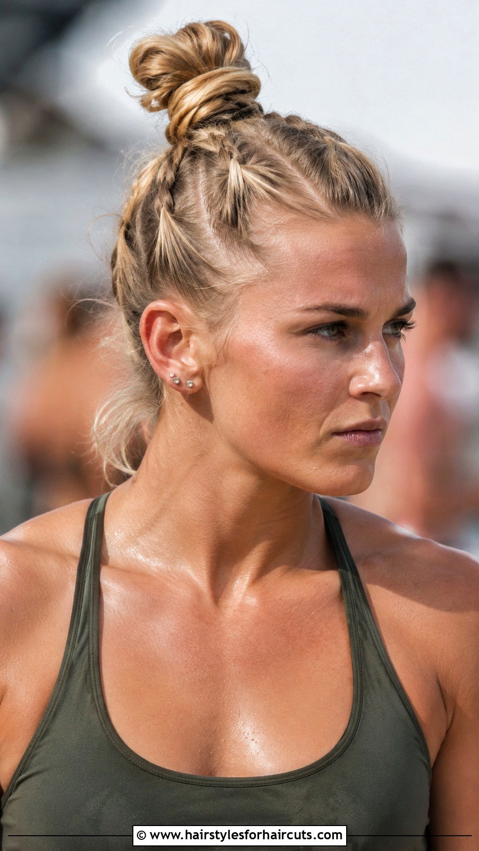 Short Viking Warrior Bun - 25 female viking hairstyles for short hair - 25 female viking hairstyles for short hair