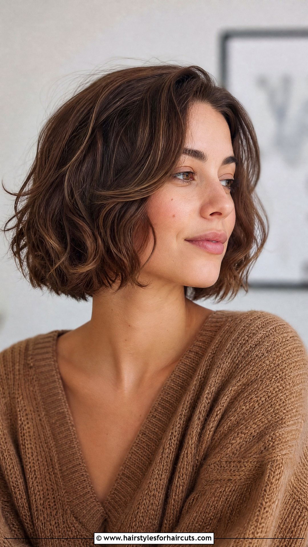 Short Wavy Bob - 25 hairstyles for women over 80 - 25 hairstyles for women over 80