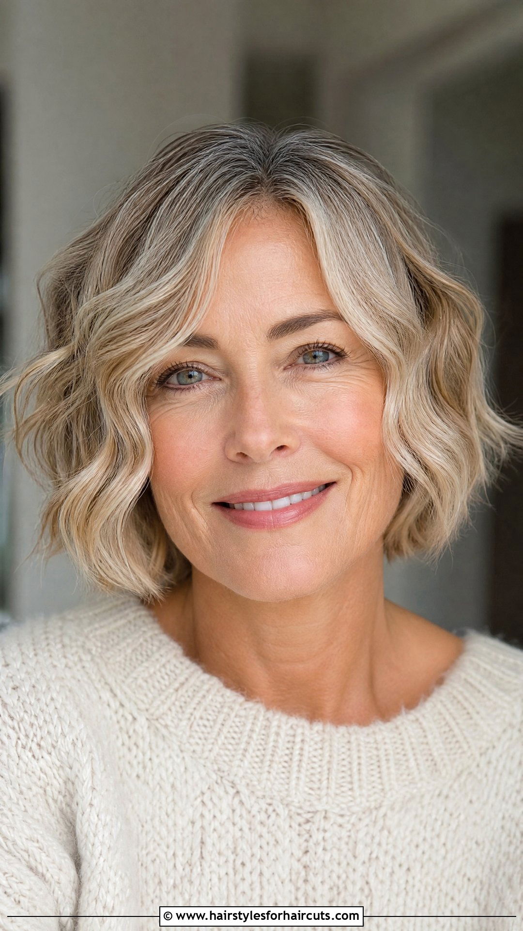 Short Wavy Bob - 25 short hairstyles for over 50 - 25 short hairstyles for over 50