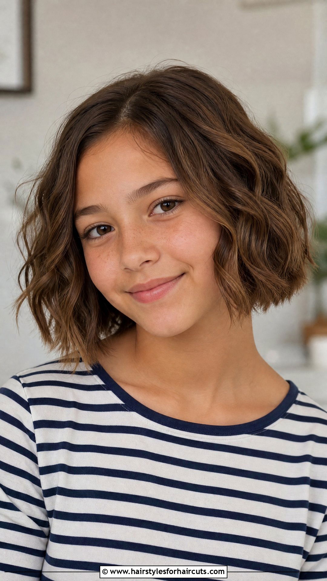 Short Wavy Bob - 25 cute hairstyles for tweens - 25 cute hairstyles for tweens
