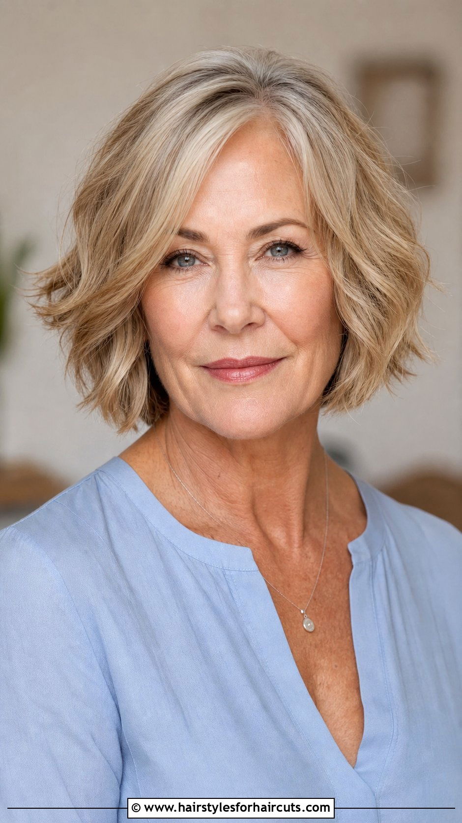 Short Wavy Bob Haircut - 25 best haircuts for women over 60 - 25 best haircuts for women over 60